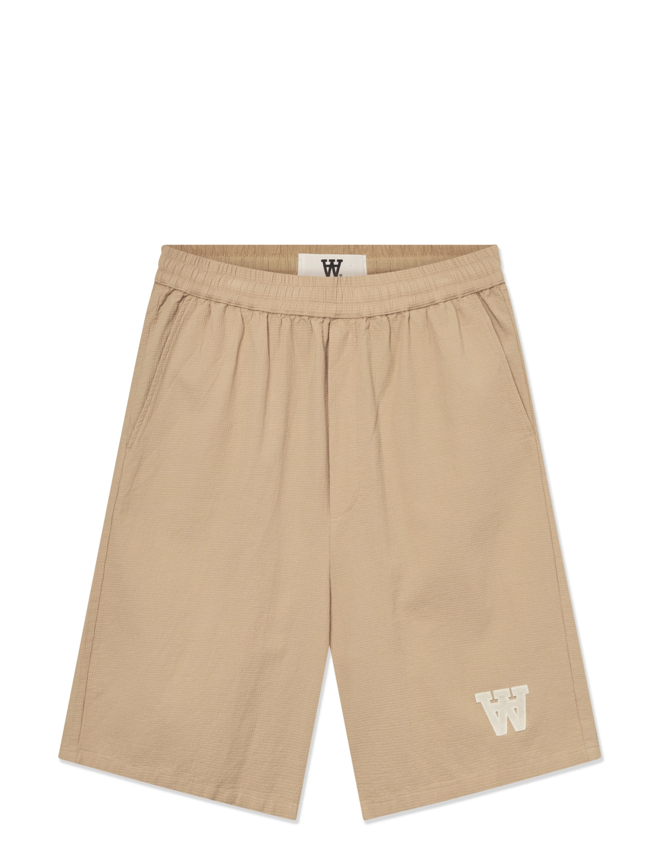 WOOD WOOD WWRob waffle shorts - Shorts - CURDS & WHEY / beige