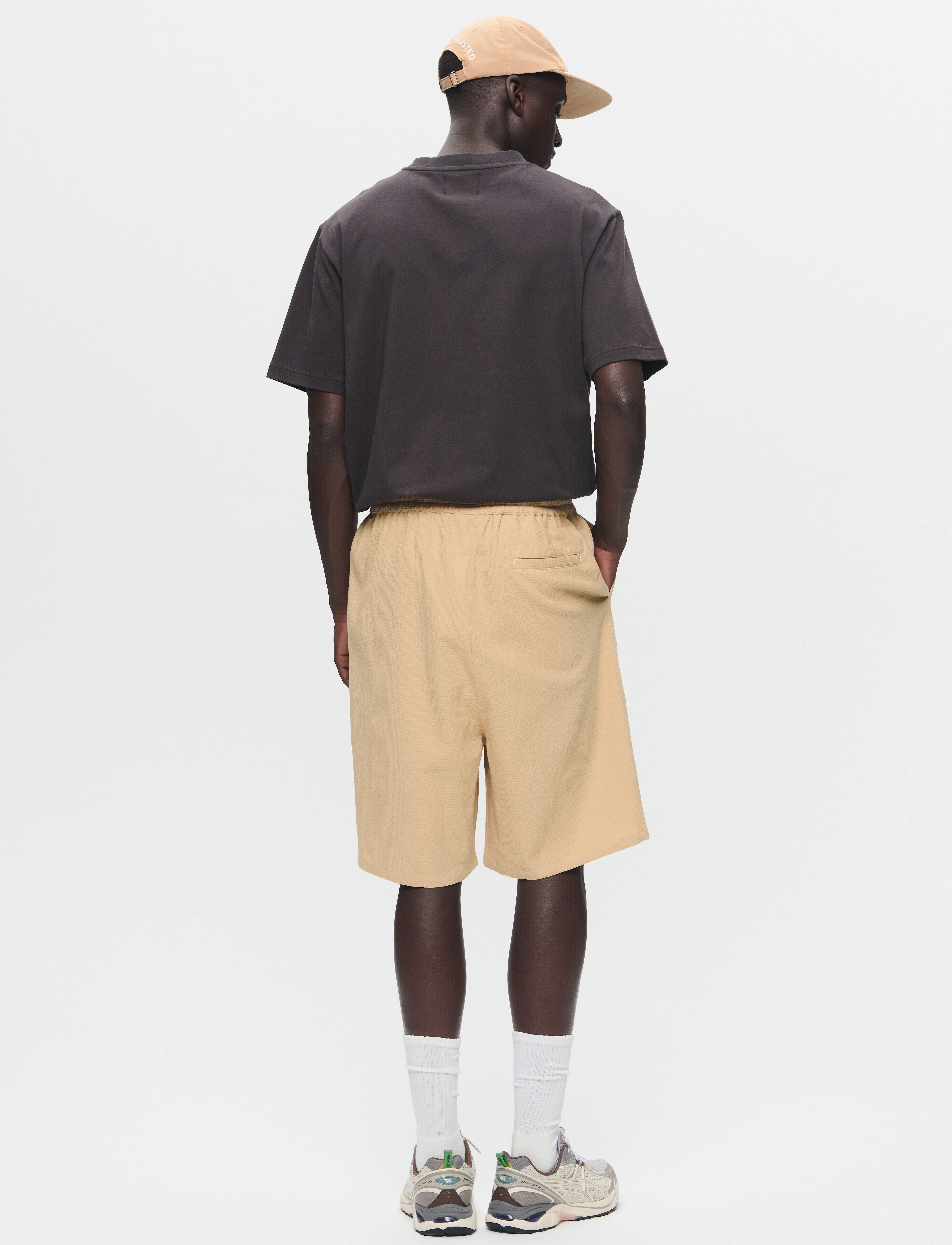 WOOD WOOD - WWRob waffle shorts - sweatshorts - curds & whey - 3