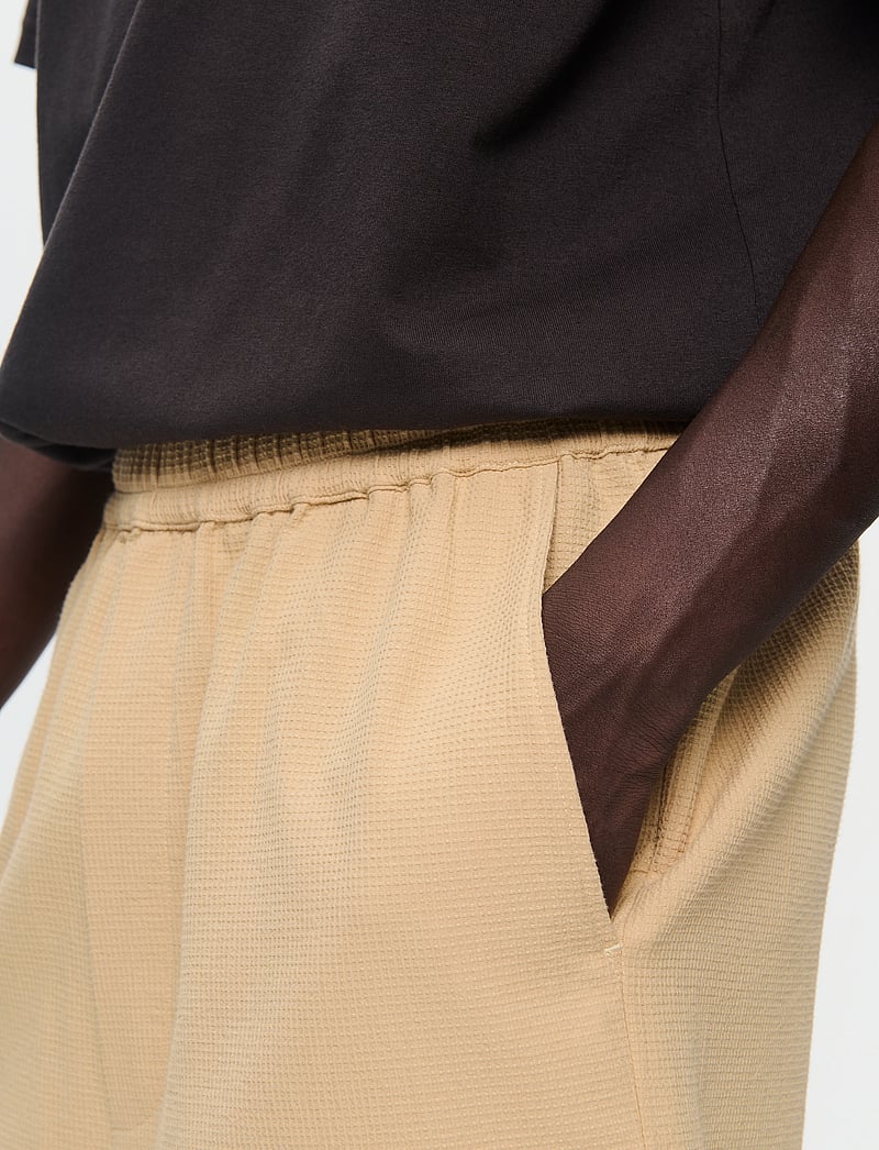 WOOD WOOD - WWRob waffle shorts - sweatshorts - curds & whey - 5