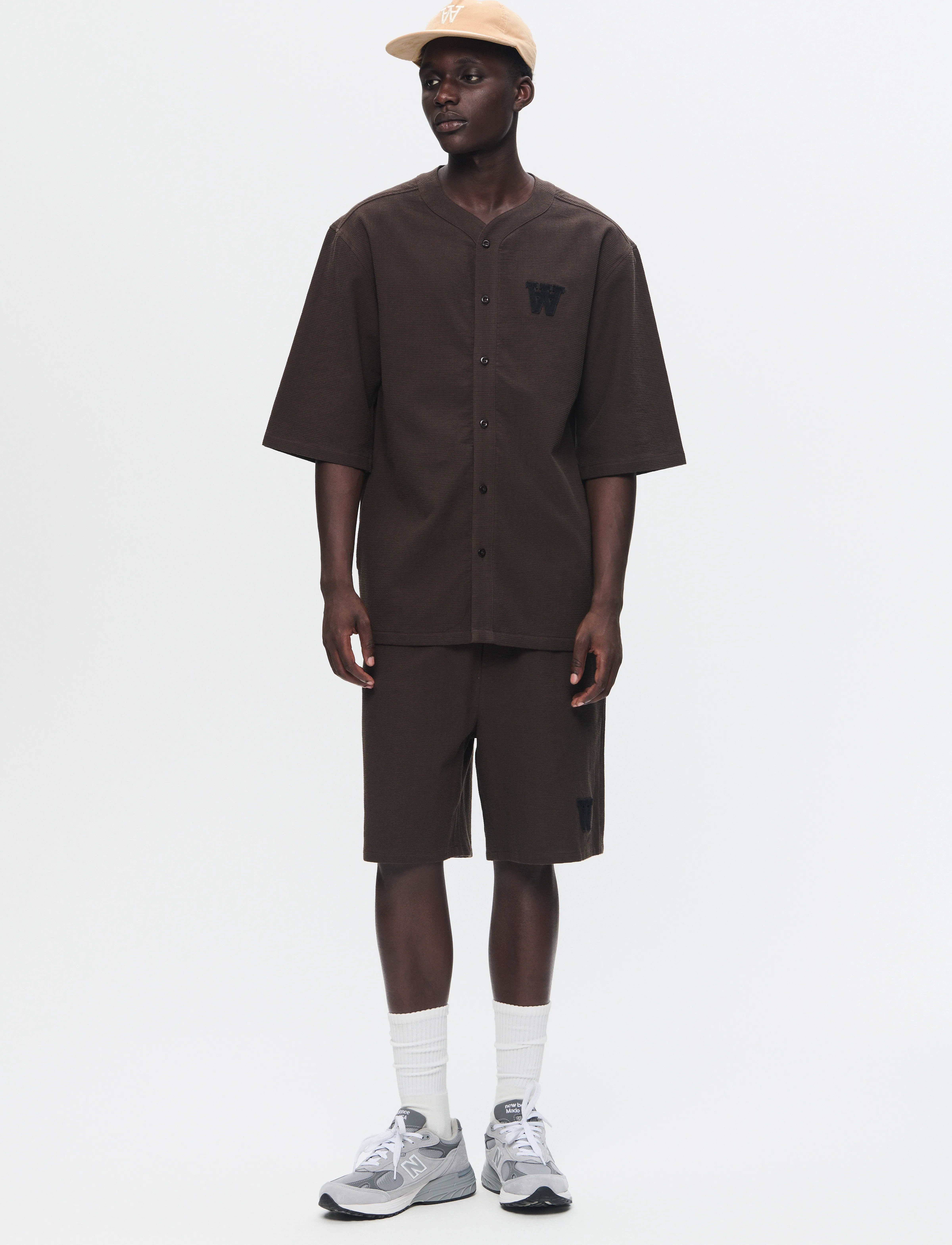 WOOD WOOD - WWRob waffle shorts - feriefavoritter - licorice - 2