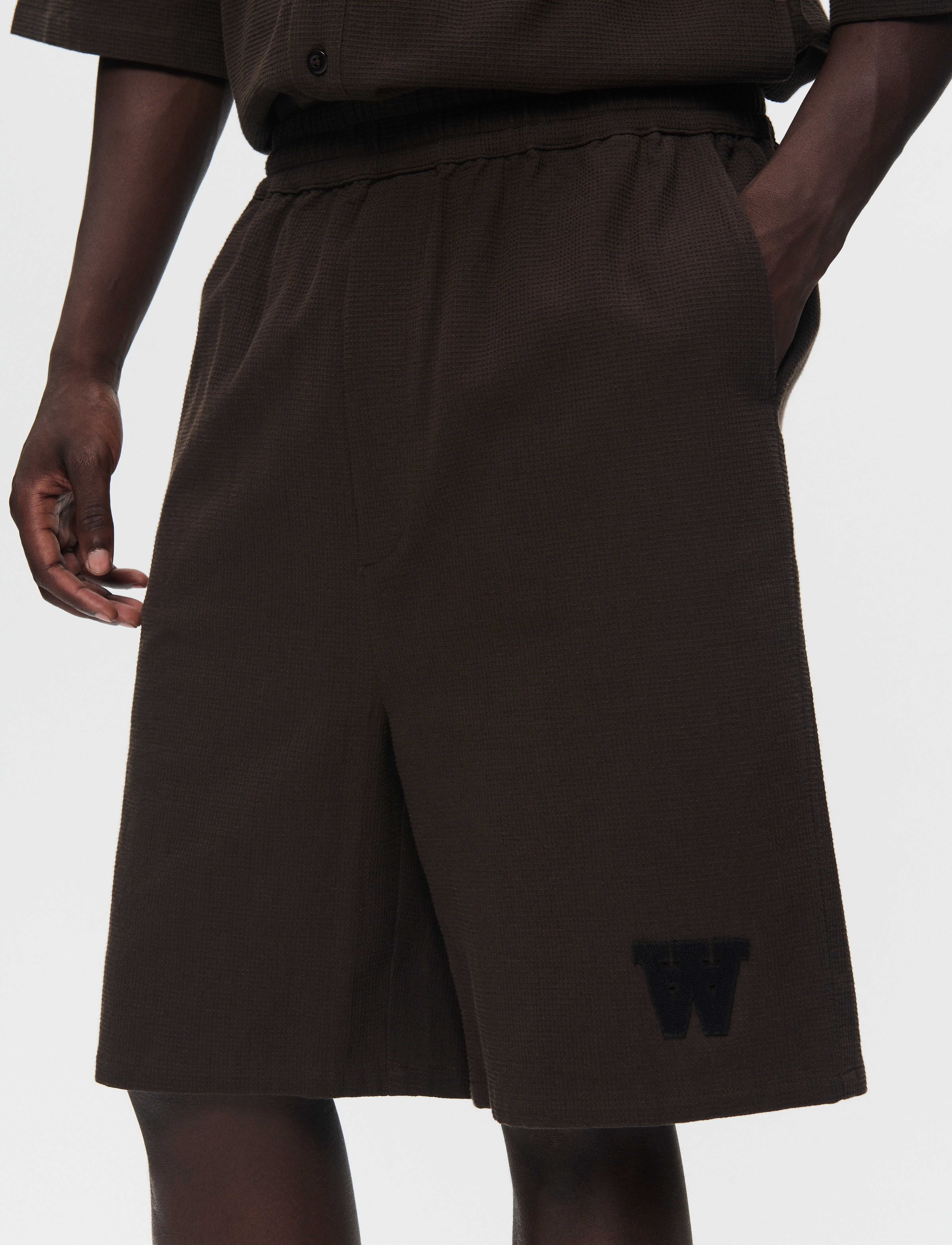 WOOD WOOD - WWRob waffle shorts - feriefavoritter - licorice - 5