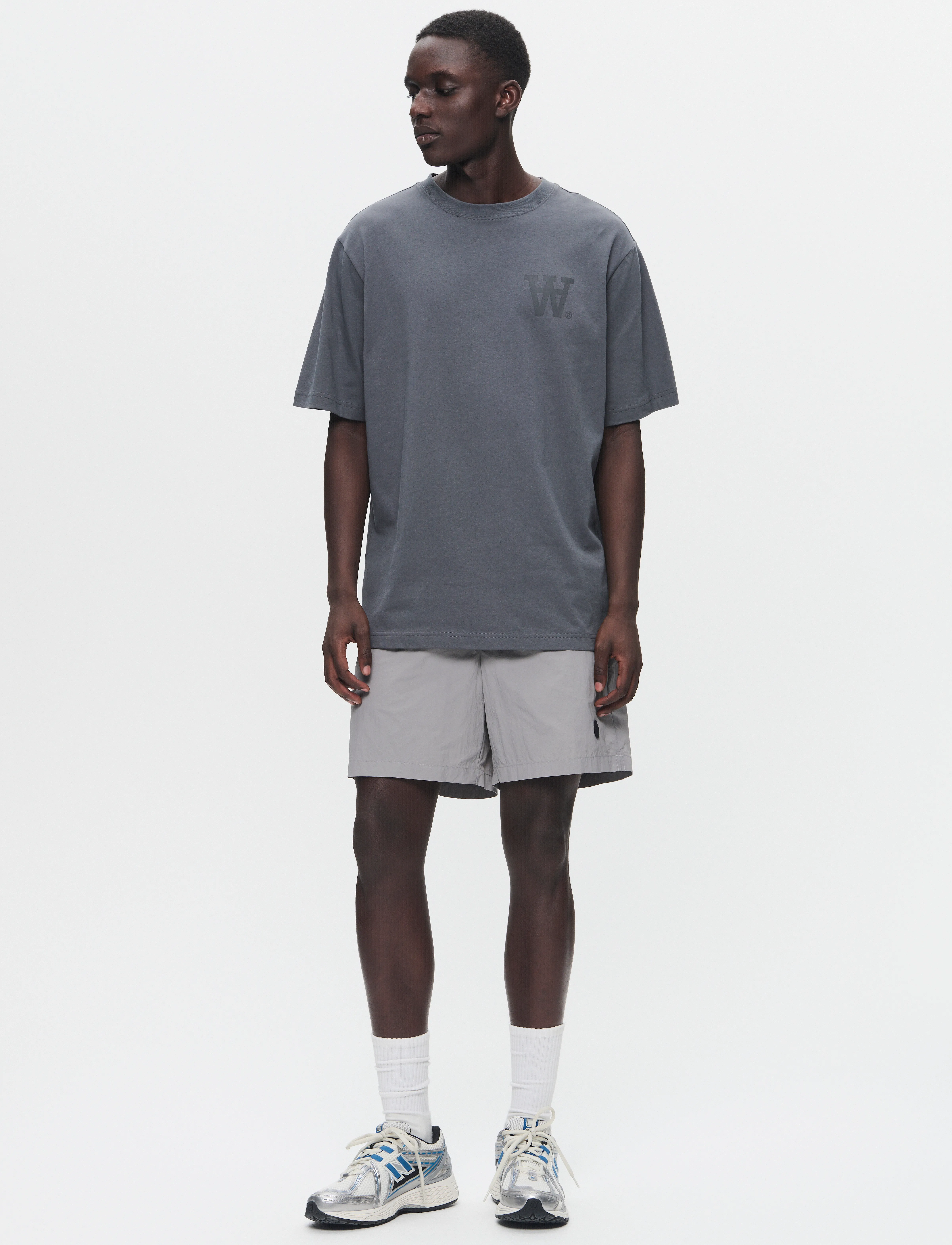 WOOD WOOD - WWDub swim trunks - gray flannel - 2