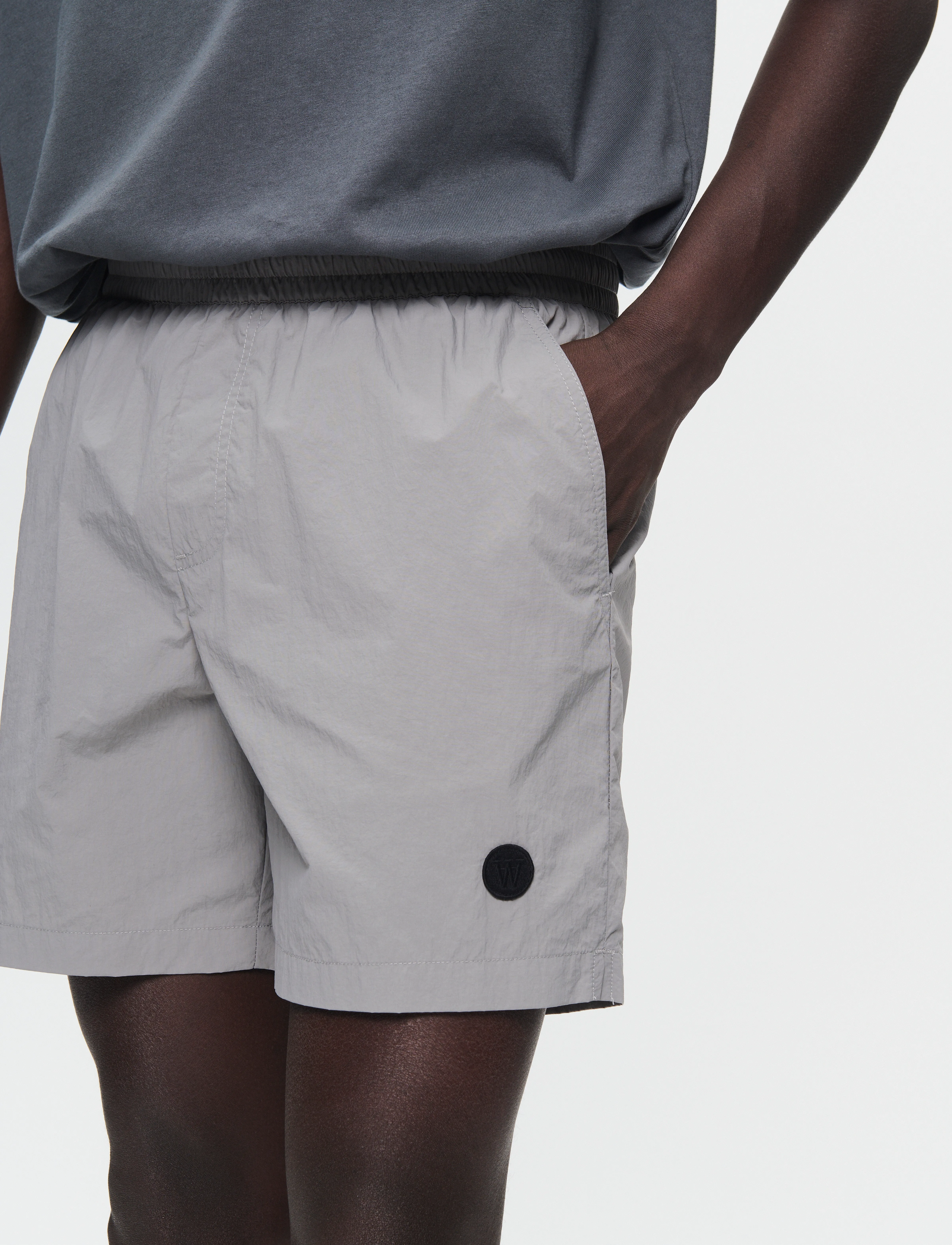 WOOD WOOD - WWDub swim trunks - gray flannel - 4