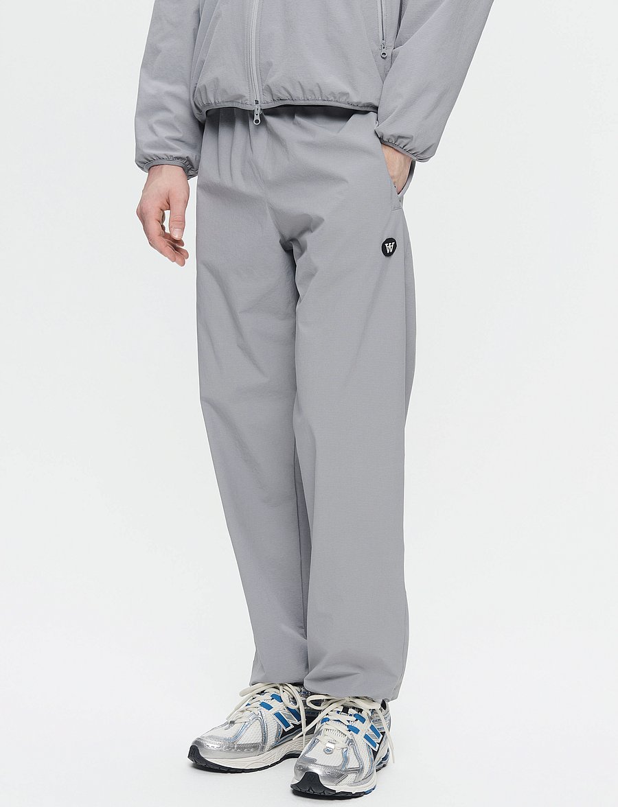 WOOD WOOD - WWLee tech trousers - vabaajapüksid - gray flannel - 0