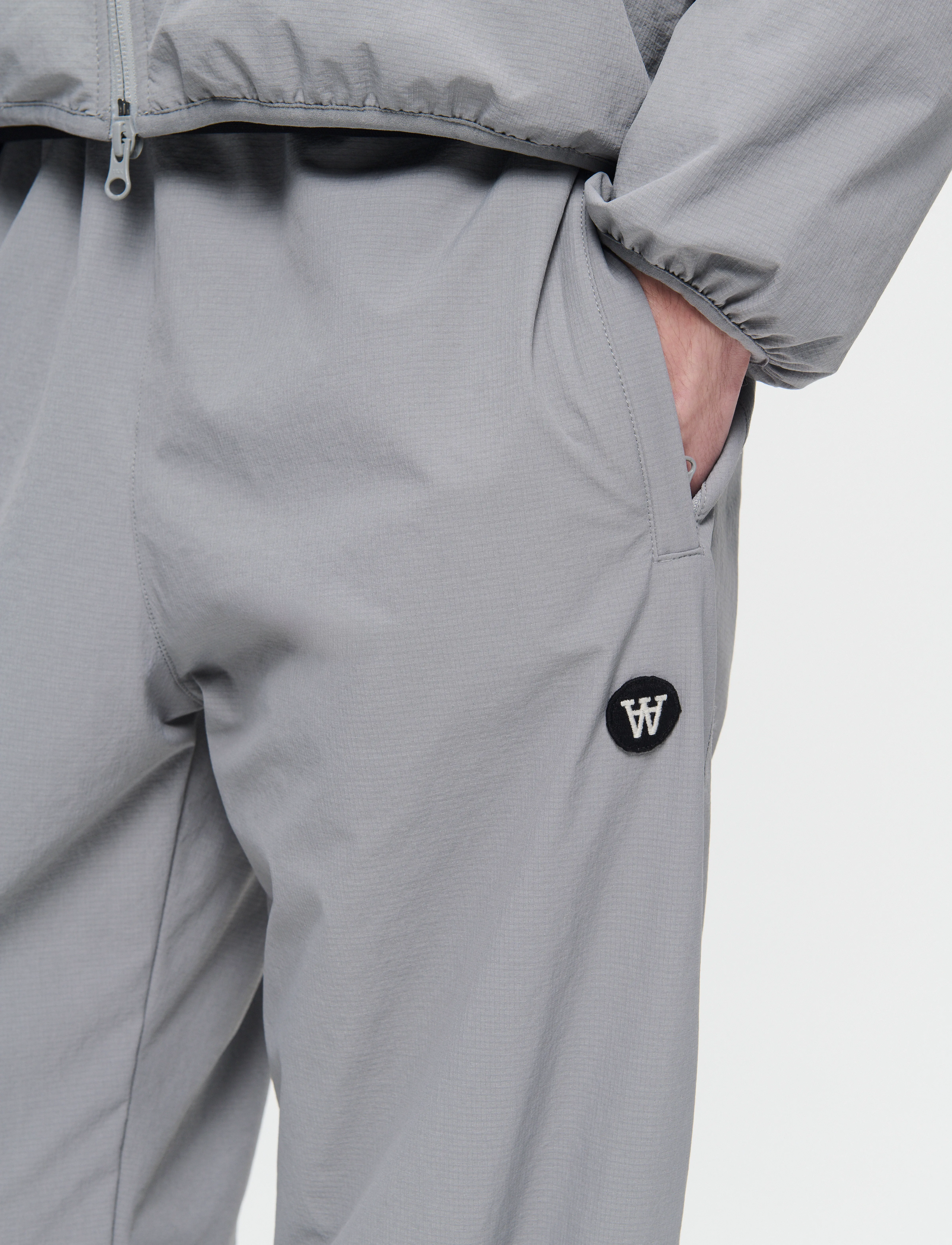 WOOD WOOD - WWLee tech trousers - casual - gray flannel - 5