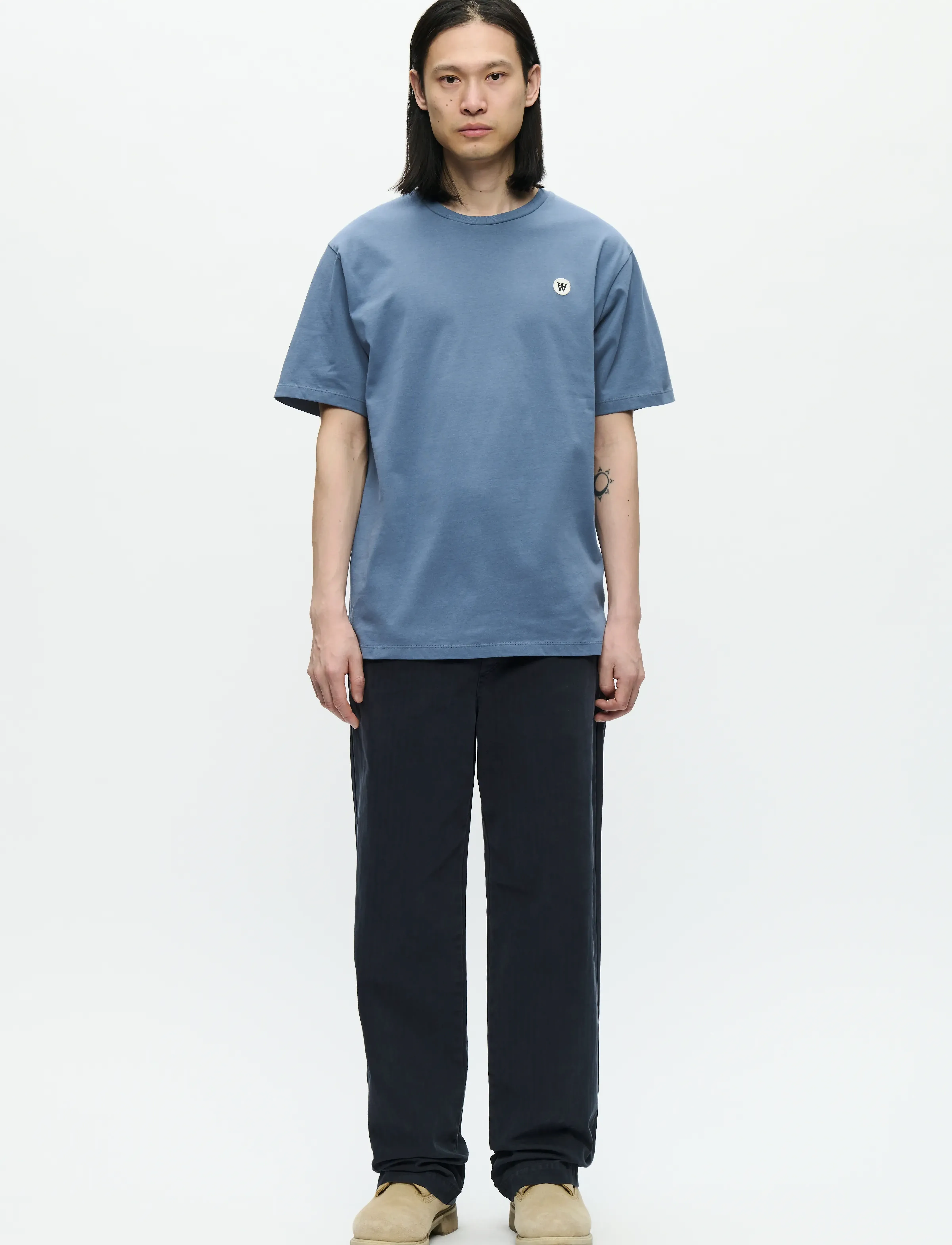 WOOD WOOD - WWAce - kortärmade t-shirts - bluefin - 2