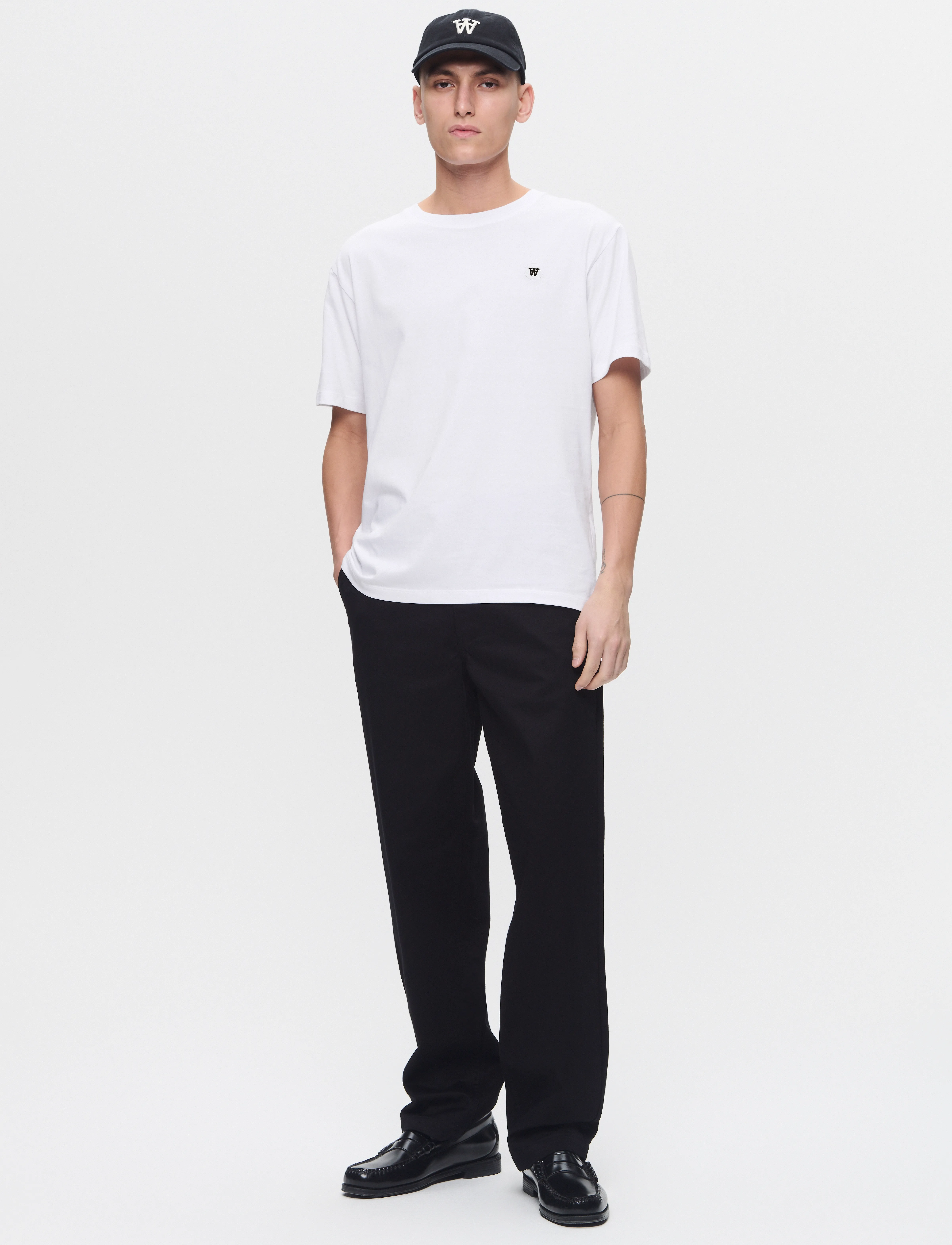 WOOD WOOD - WWAce - kortermede t-skjorter - bright white - 2