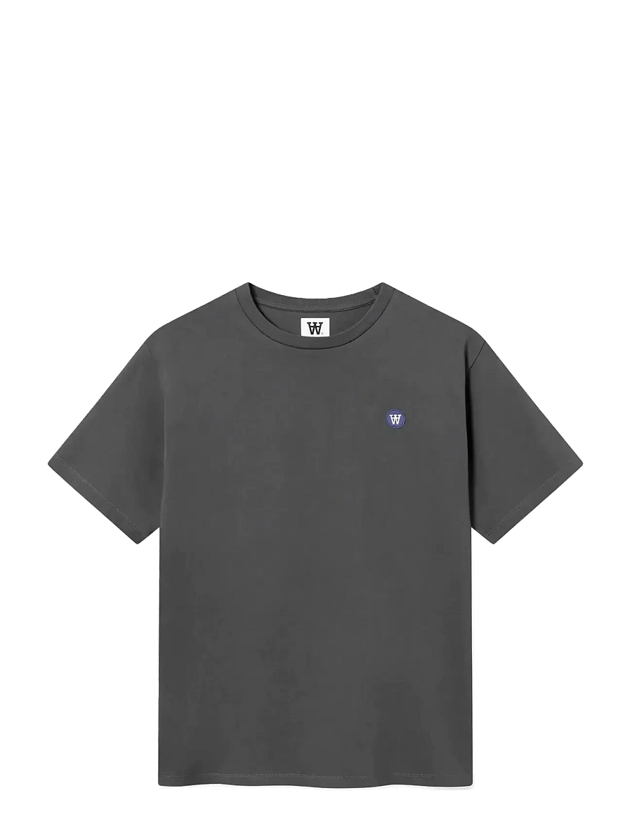 WOOD WOOD - WWAce - kurzärmelige t-shirts - gray pinstripe - 1