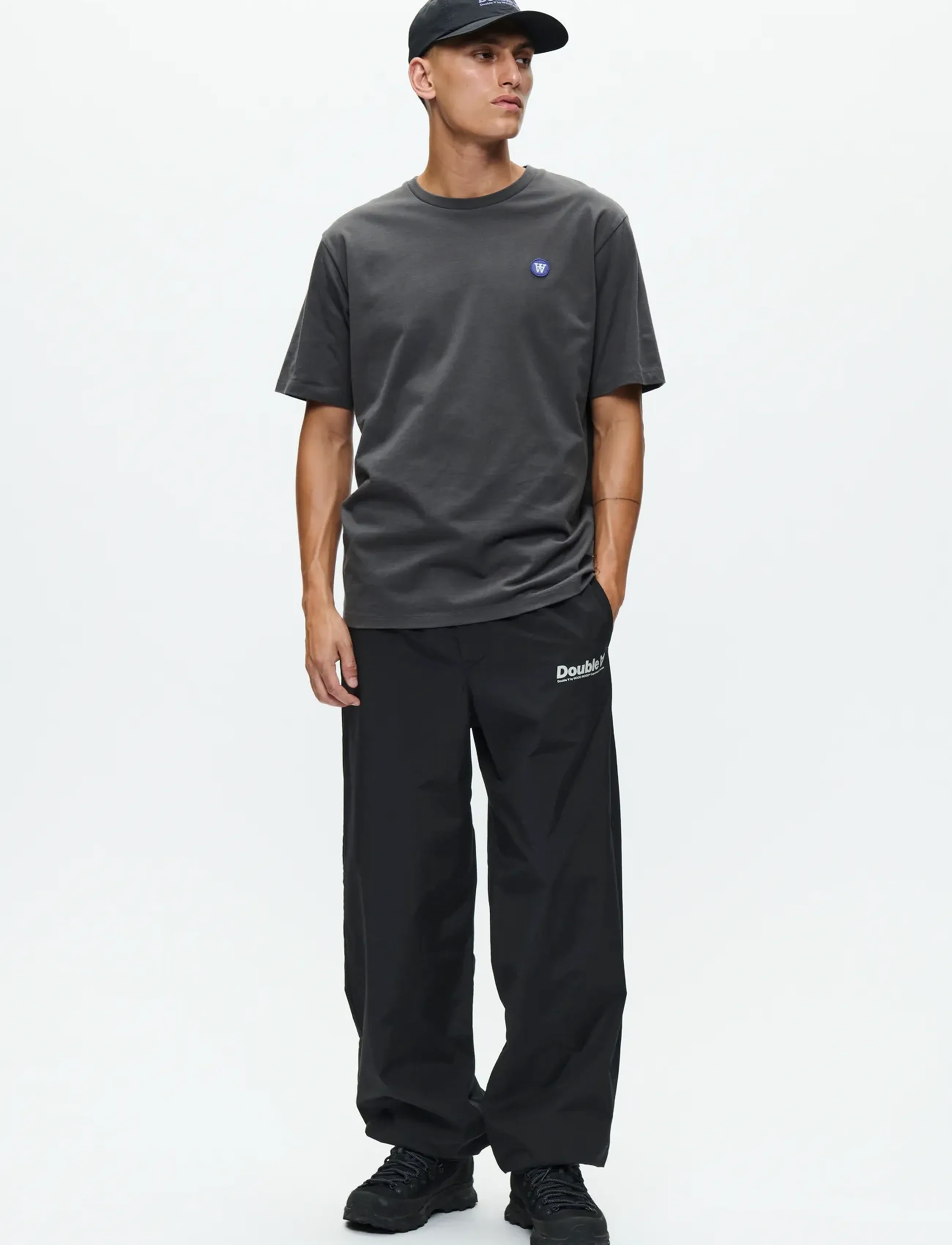 WOOD WOOD Wwace, XS, Grey, T-Shirts > Kortærmede, Herre