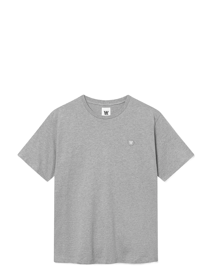 WOOD WOOD - WWAce - short-sleeved t-shirts - light melange grey - 1