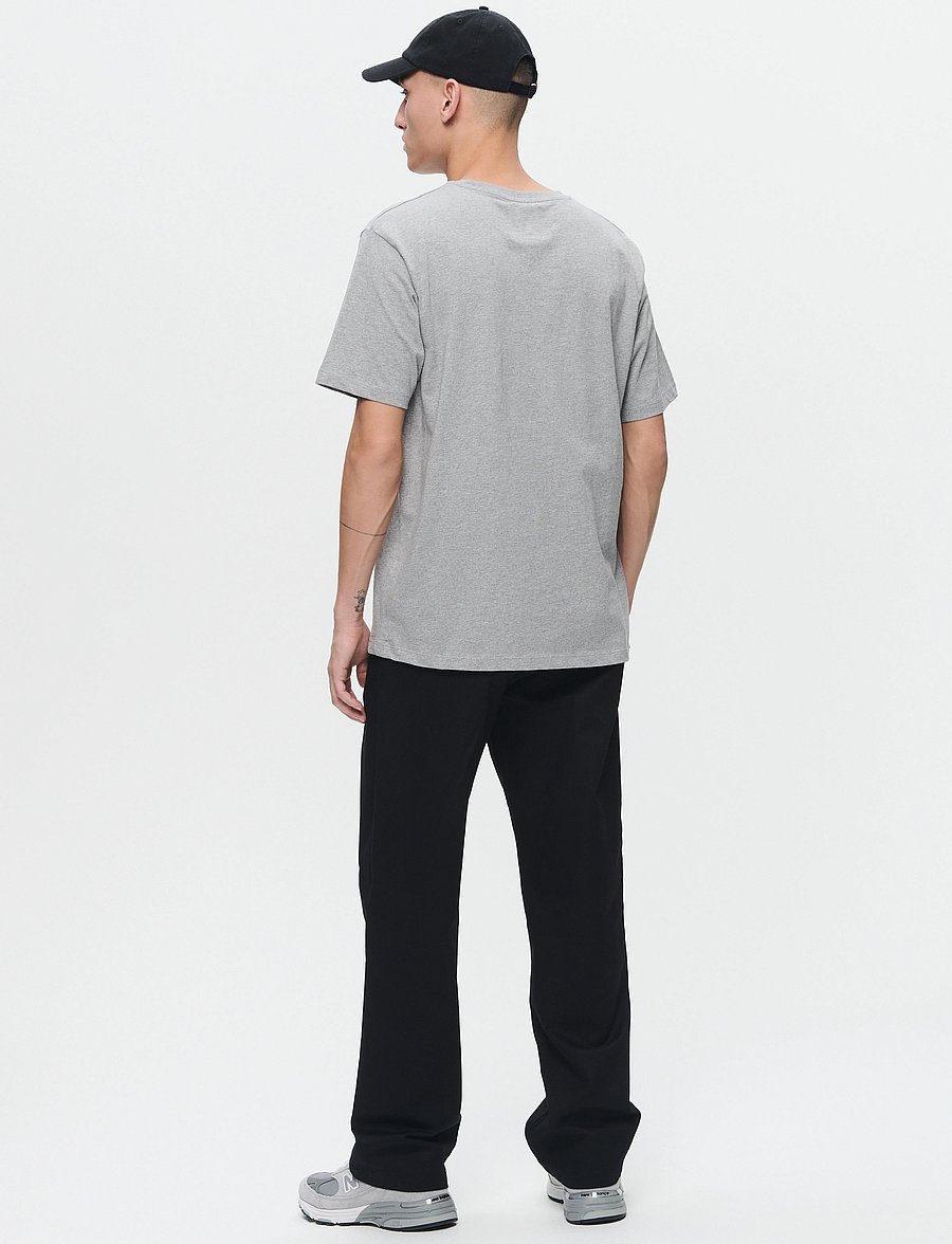 WOOD WOOD - WWAce - short-sleeved t-shirts - light melange grey - 3