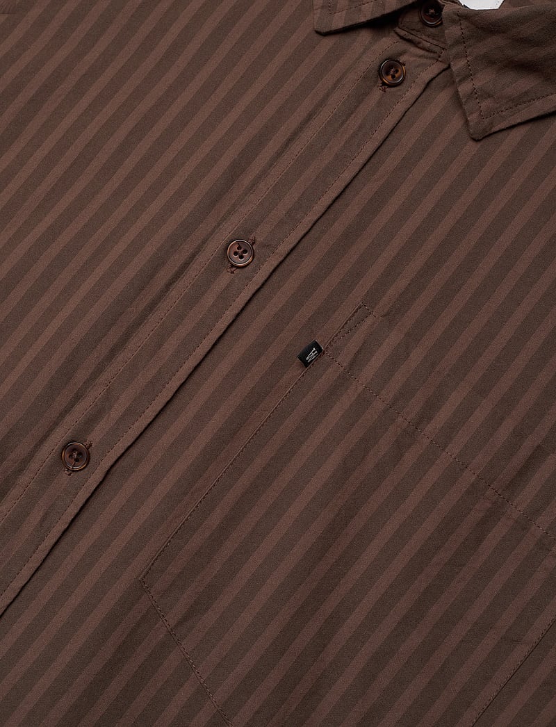 WOOD WOOD - Day Striped Shirt GOTS - långärmade skjortor - brown stripes - 2