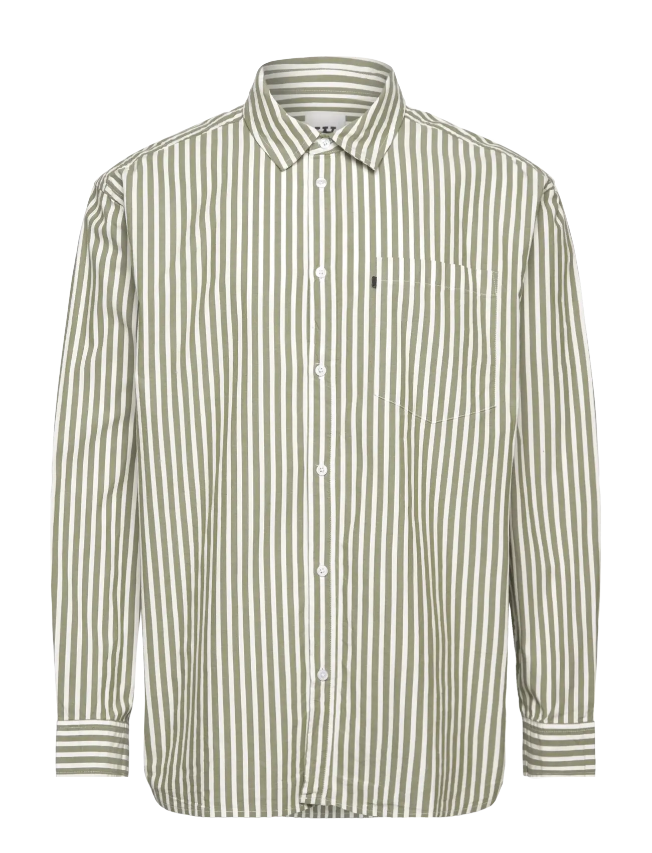 WOOD WOOD Wwday Gestreift Shirt Grün - XL - Damen