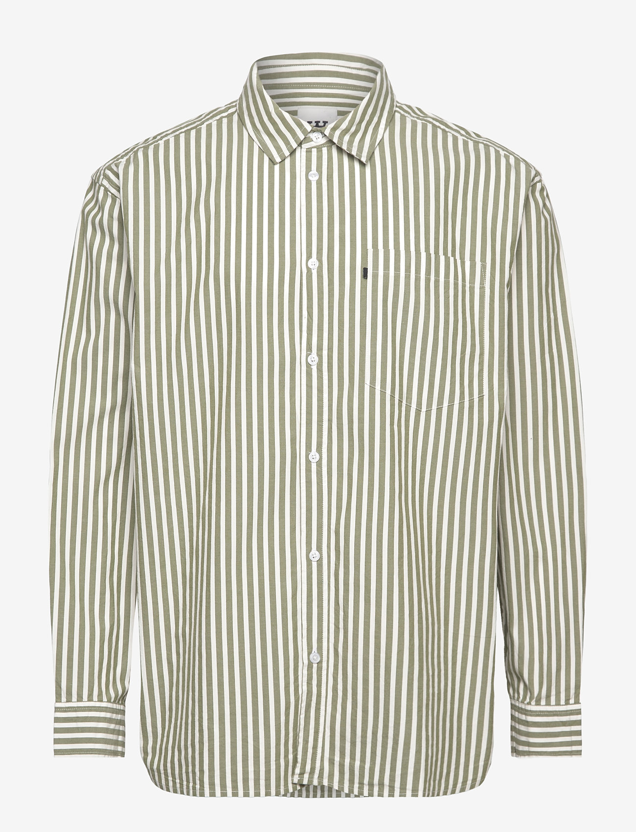 WOOD WOOD - Day Striped Shirt GOTS - langærmede skjorter - off - 1