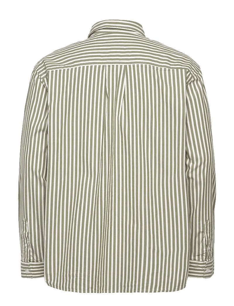 WOOD WOOD - Day Striped Shirt GOTS - langærmede skjorter - off - 2