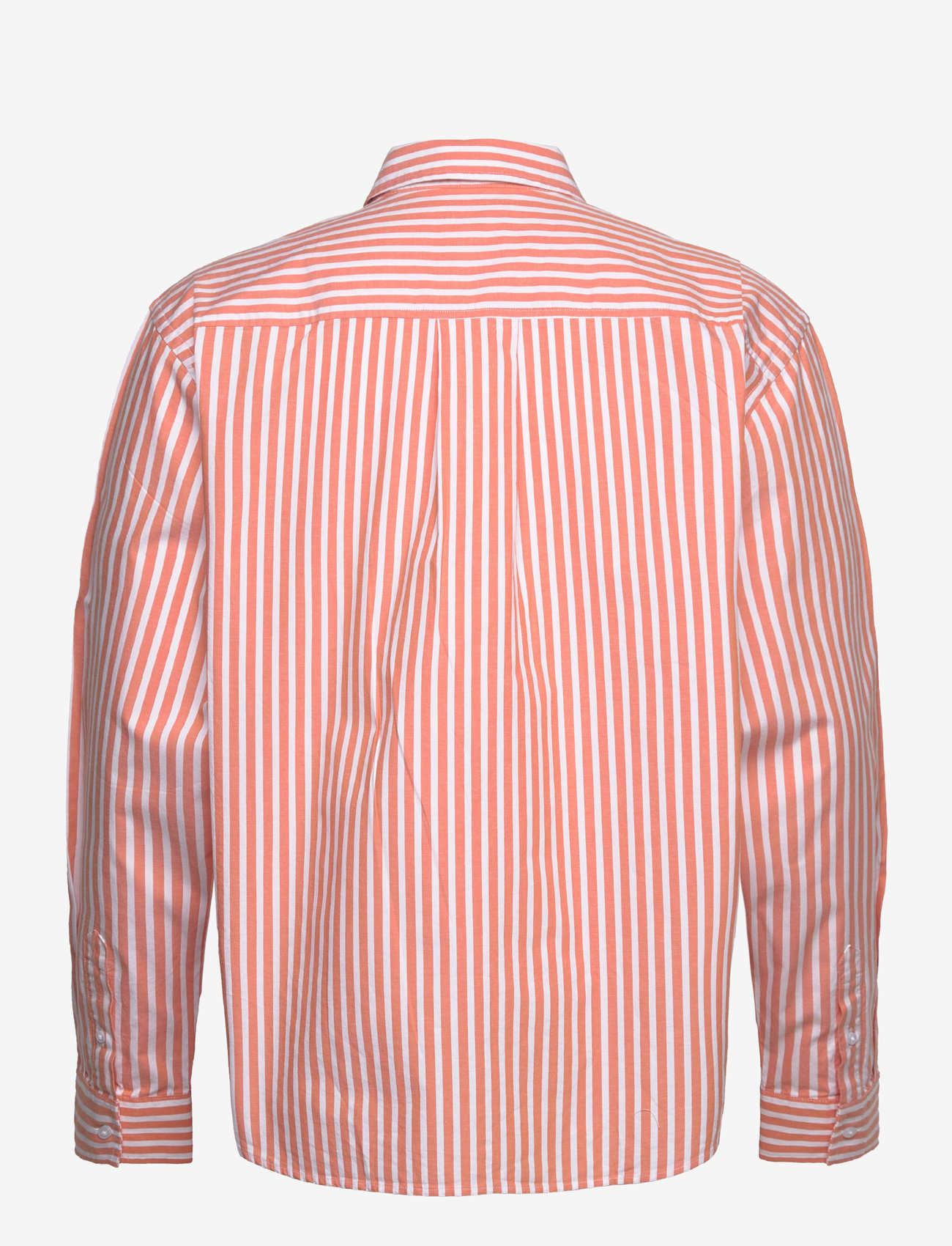 WOOD WOOD - Day Striped Shirt GOTS - langærmede skjorter - tangerine - 1
