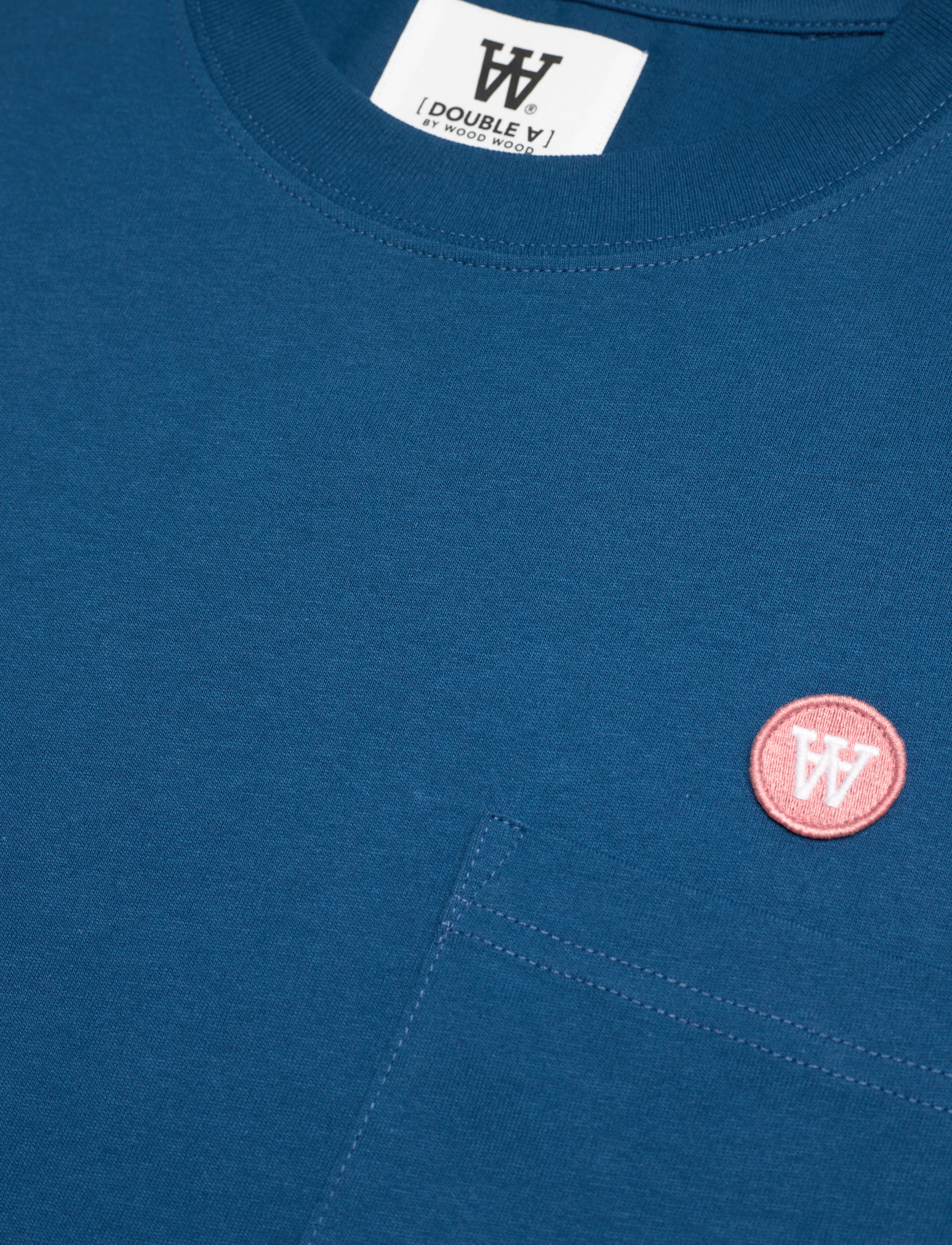 WOOD WOOD - Adi Pocket Resort T-shirt GOTS - ocean deep - 2