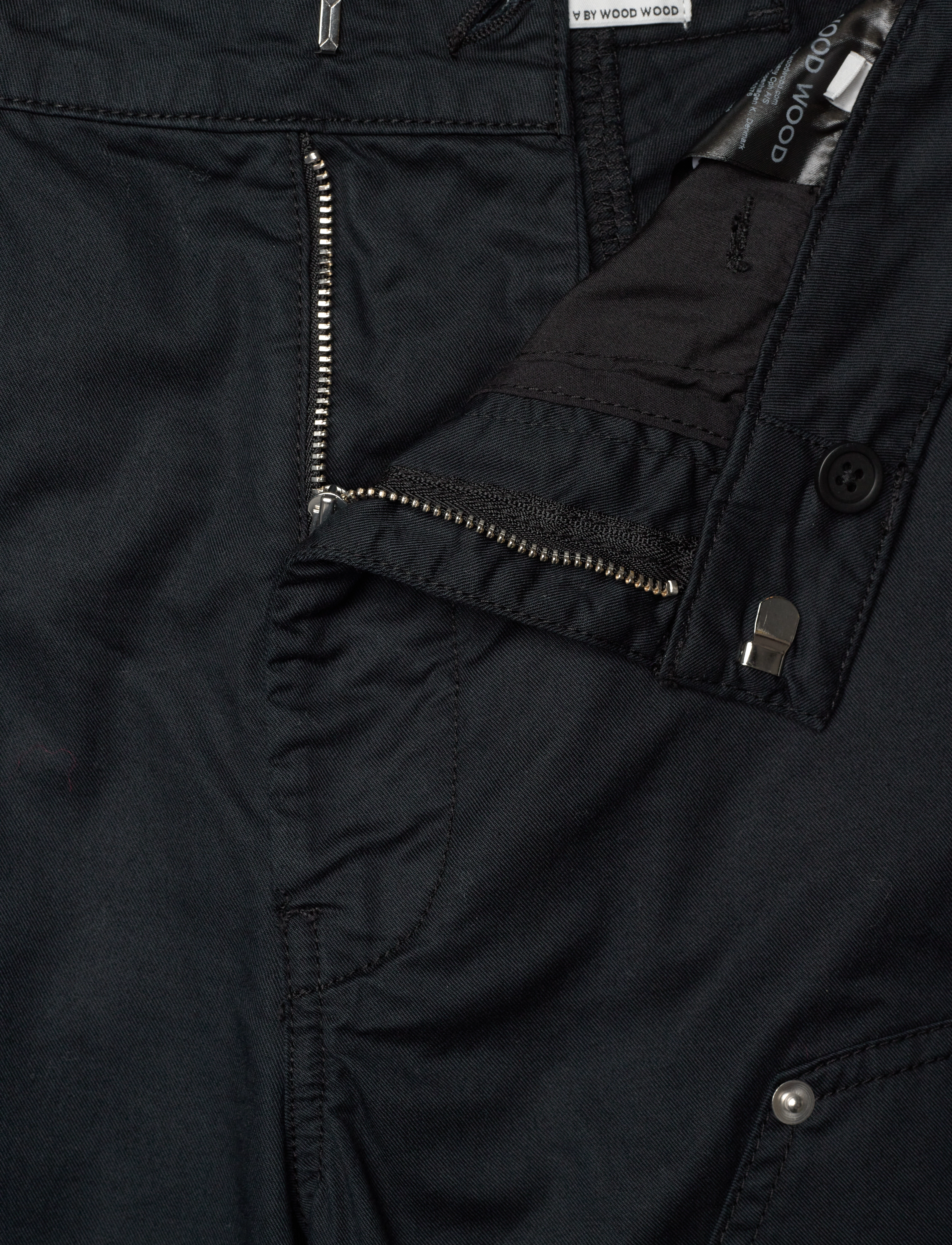 WOOD WOOD - WWFed Workwear Pants - cargobukser - black - 3