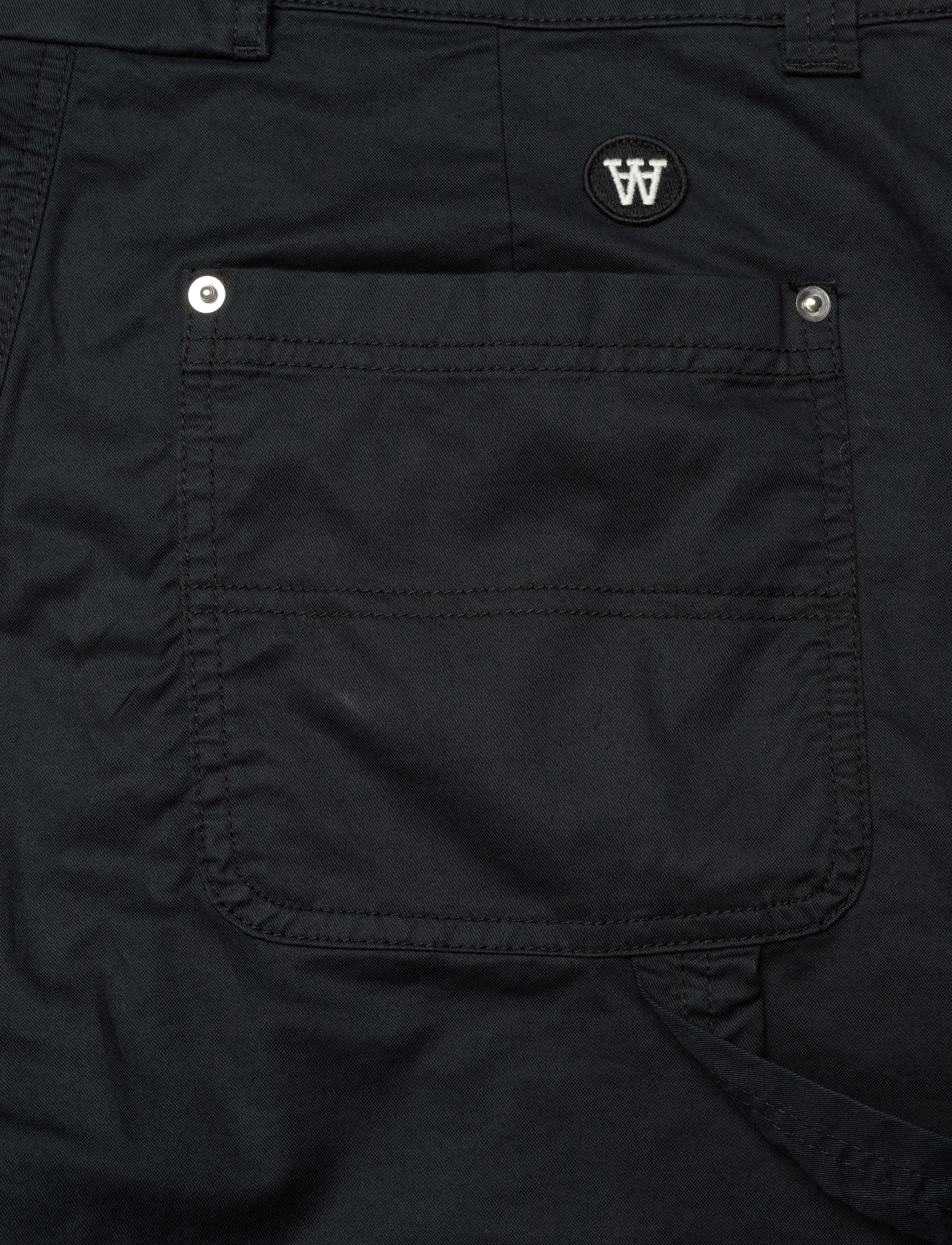 WOOD WOOD - WWFed Workwear Pants - cargobukser - black - 4