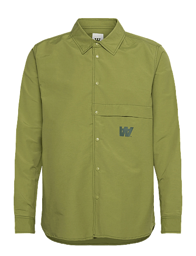WOOD WOOD WWAxl Boyscout Shirt - Overshirts - AVOCADO GREEN / green