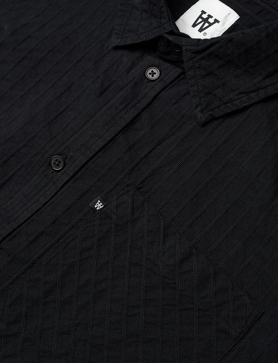 WOOD WOOD - WWDay Dobby Striped Shirt - triibulised särgid - shadow side - 3
