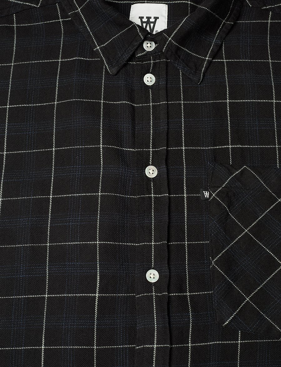 WOOD WOOD - WWDay Check Light Flannel Shirt GOT - chemises en flanelle - charcoal - 2