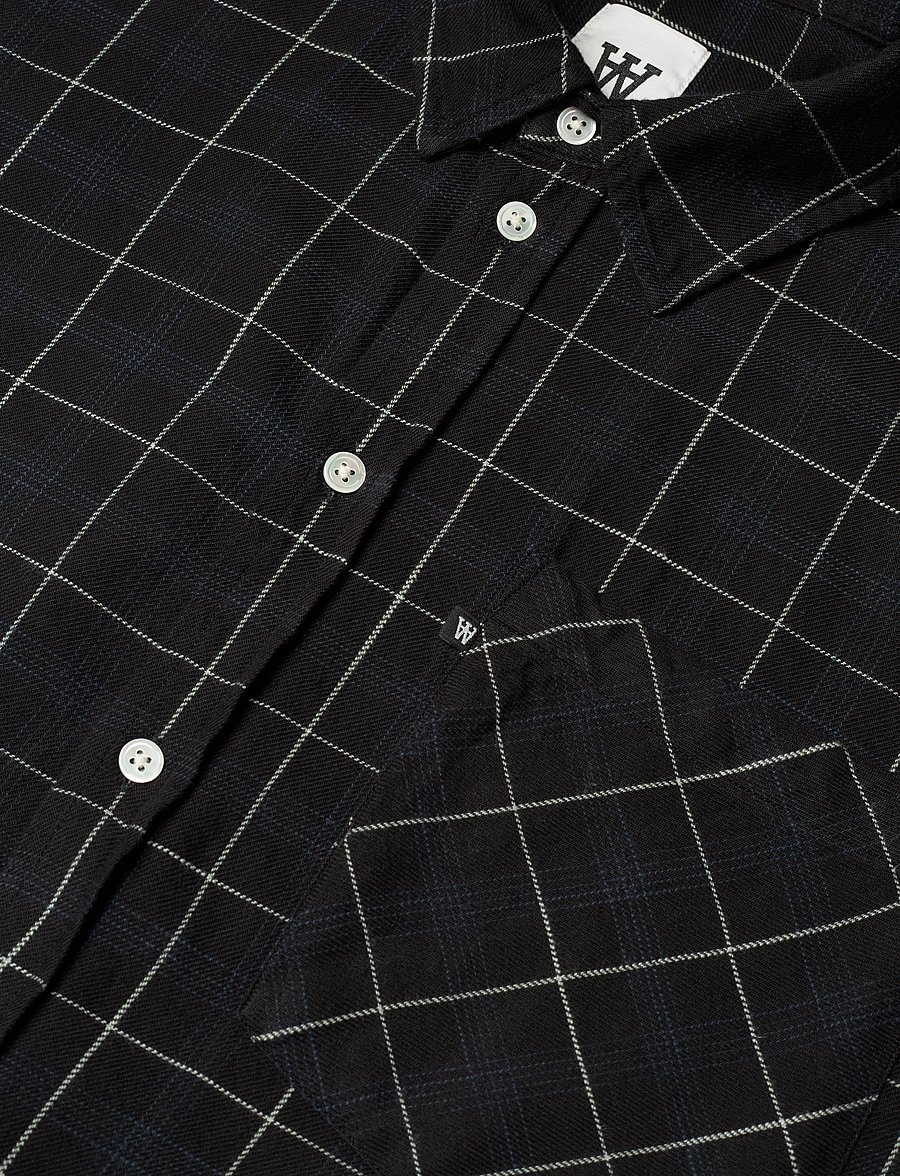 WOOD WOOD - WWDay Check Light Flannel Shirt GOT - chemises en flanelle - charcoal - 3