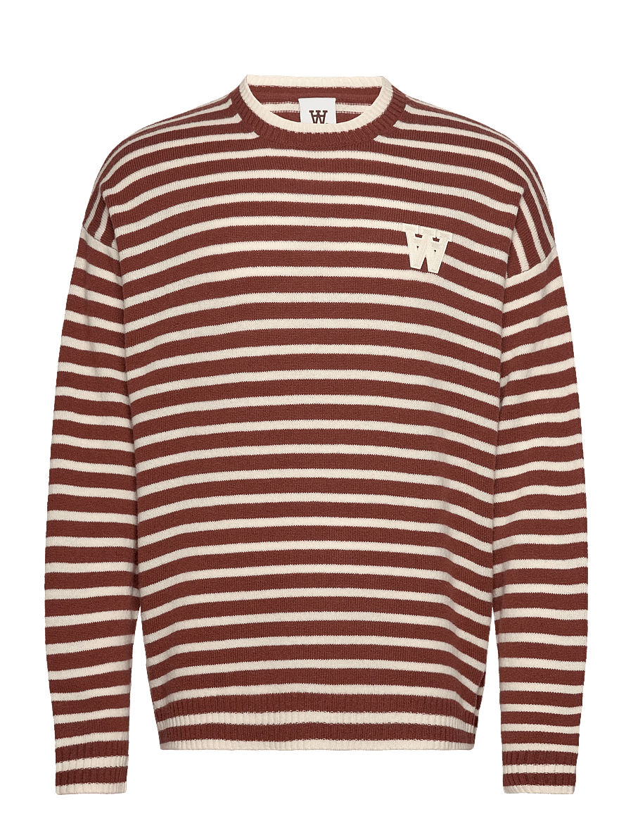 WOOD WOOD - WWTya Striped Oversized Jumper - rundhals - acorn - 0