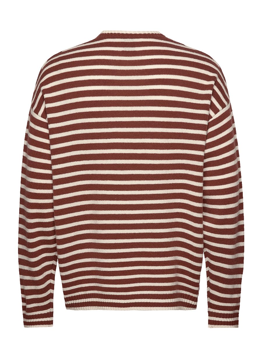 WOOD WOOD - WWTya Striped Oversized Jumper - rundhals - acorn - 1