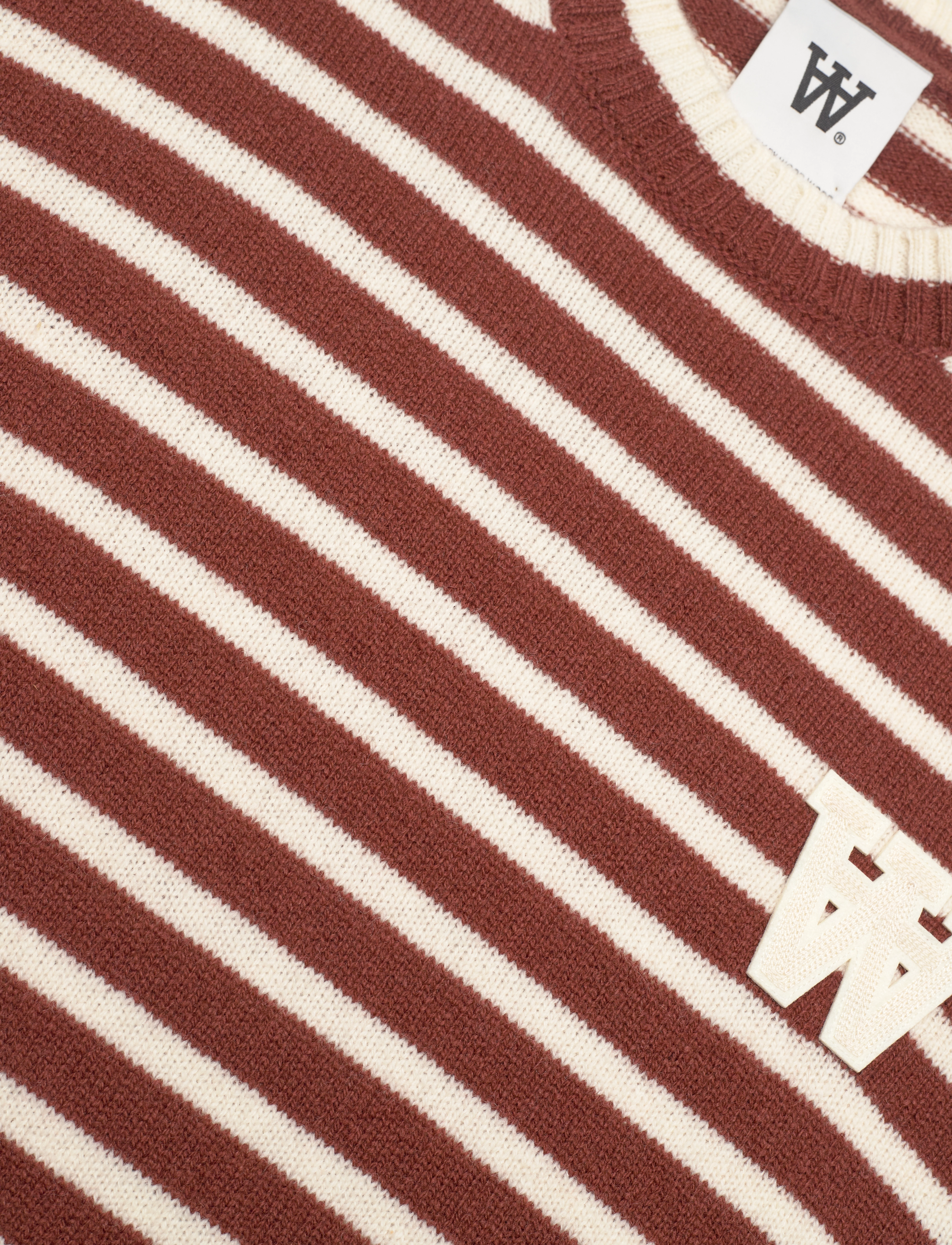 WOOD WOOD - WWTya Striped Oversized Jumper - round necks - acorn - 2