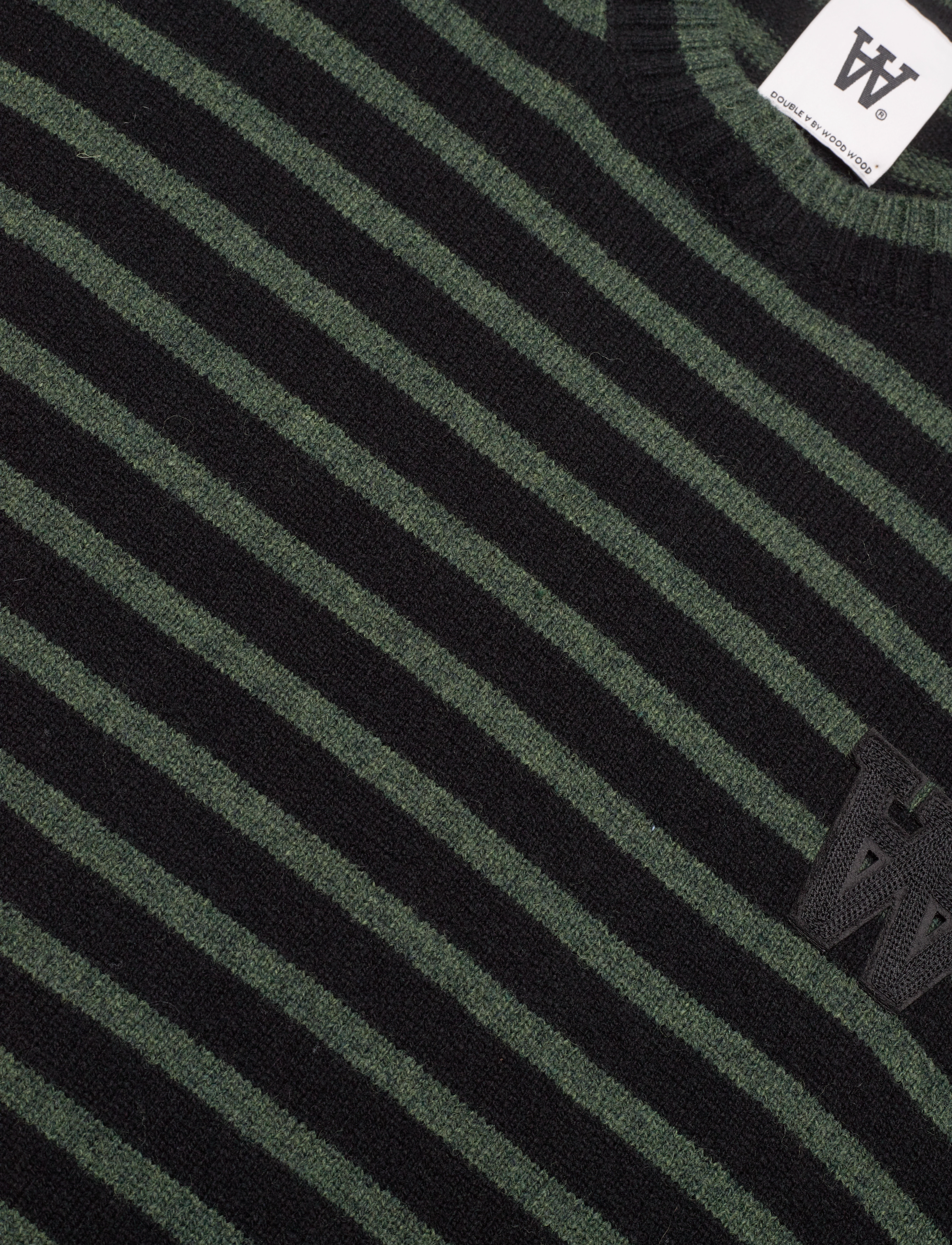 WOOD WOOD - WWTya Striped Oversized Jumper - nature green - 2