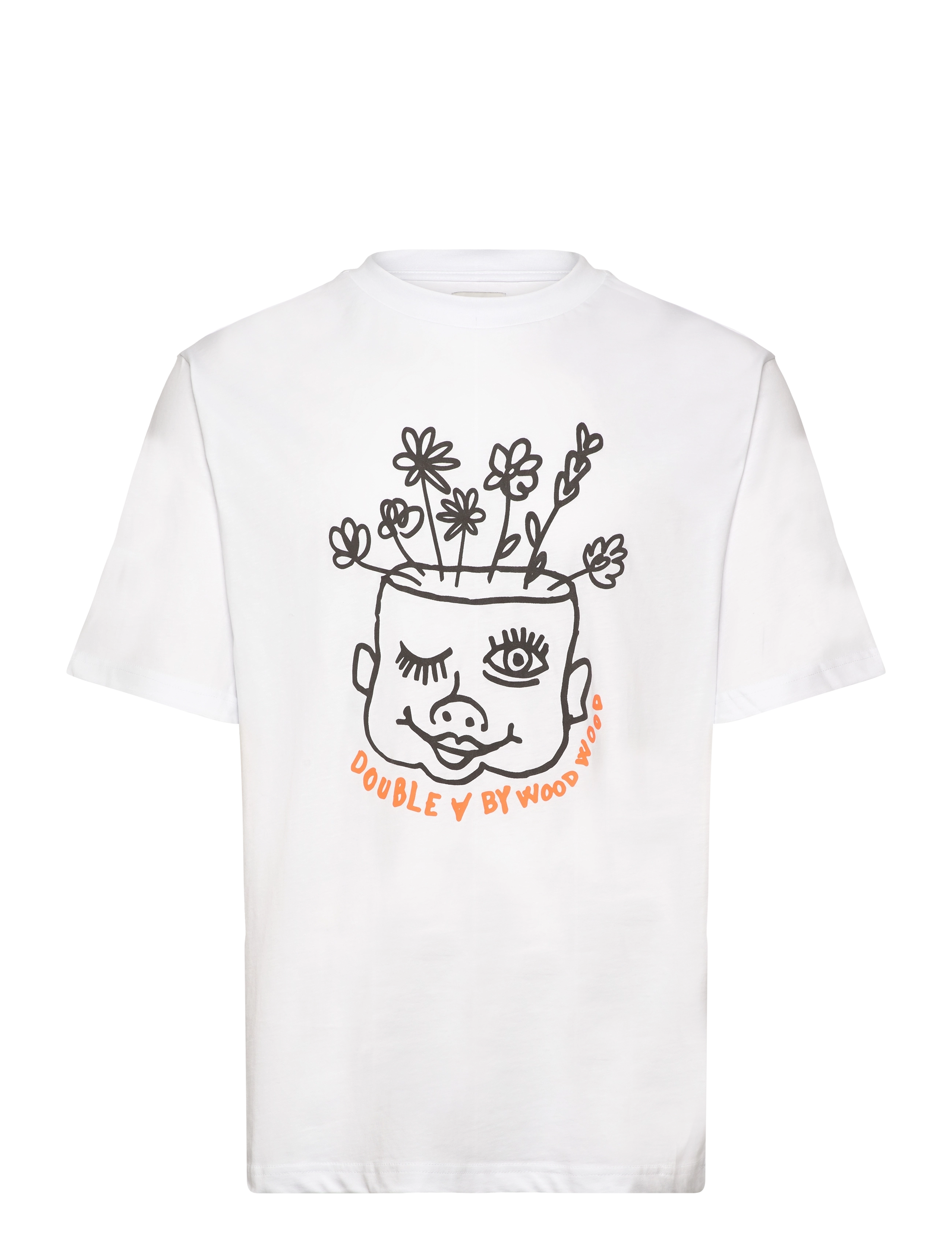 WOOD WOOD WWAsa Baby Face Tshirt - T-shirts - WHITE / white