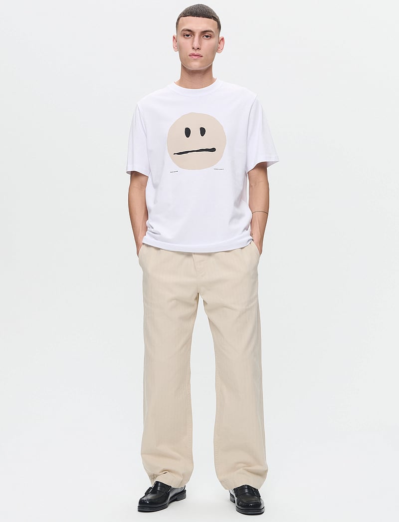 WOOD WOOD - WWLax Herringbone Trousers - casual - sand grey - 2