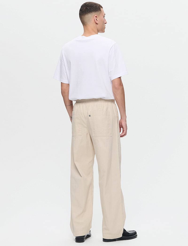 WOOD WOOD - WWLax Herringbone Trousers - casual - sand grey - 3