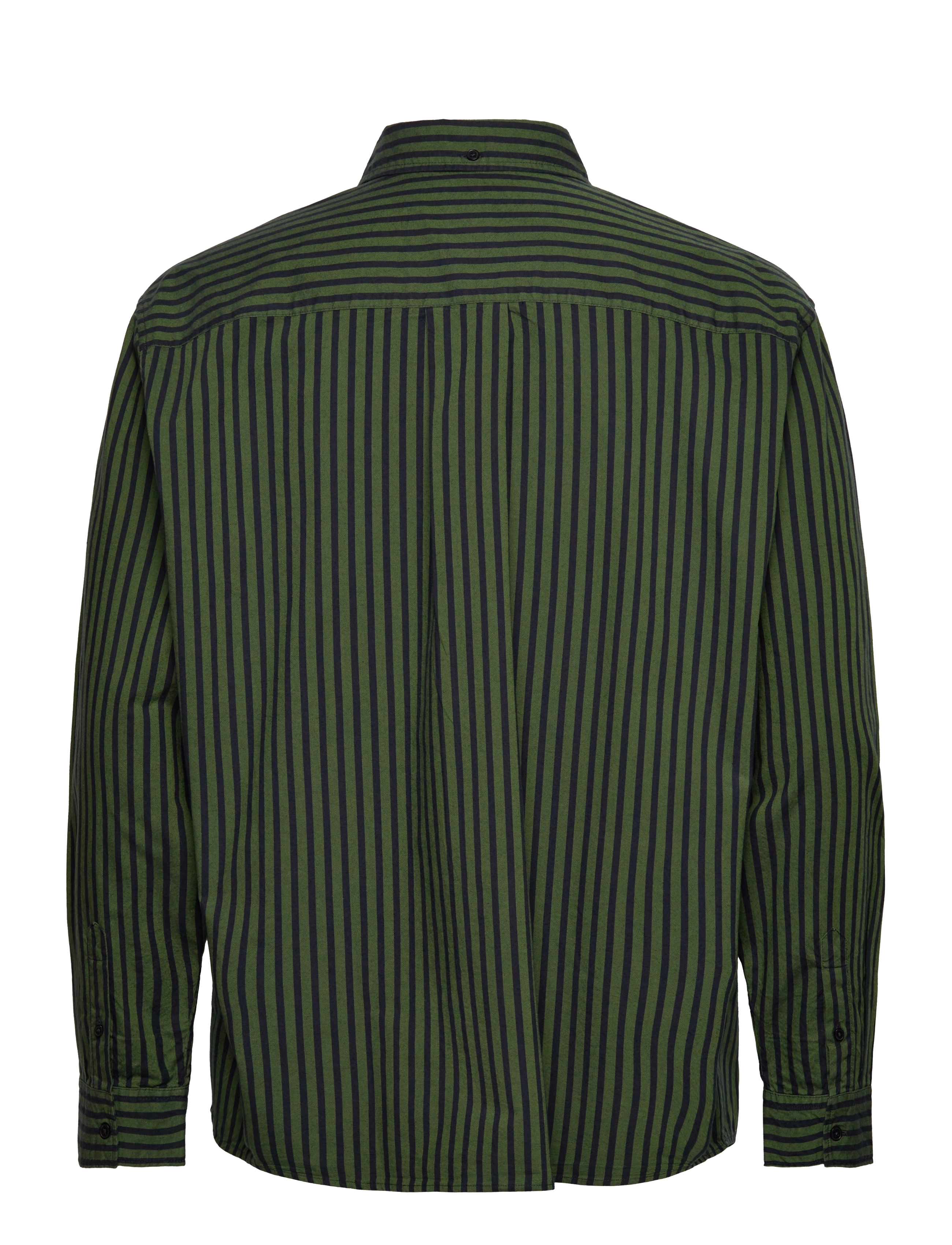 WOOD WOOD - WWDay Striped AA Embroidery Shirt G - pear - 1