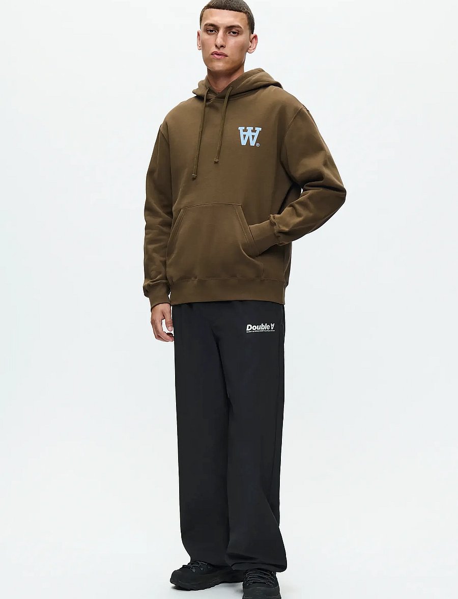 WOOD WOOD - WWCass AA Chest Print Hoodie - kapuzenpullover - desert palm - 2