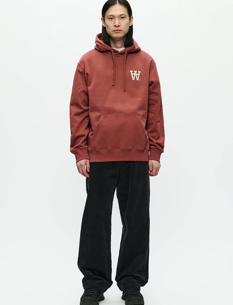 WOOD WOOD - WWCass AA Hoodie - hoodies - mahogany - 2