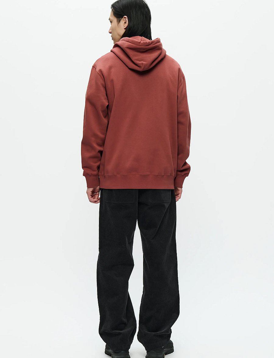 WOOD WOOD - WWCass AA Chest Print Hoodie - kapuzenpullover - mahogany - 3