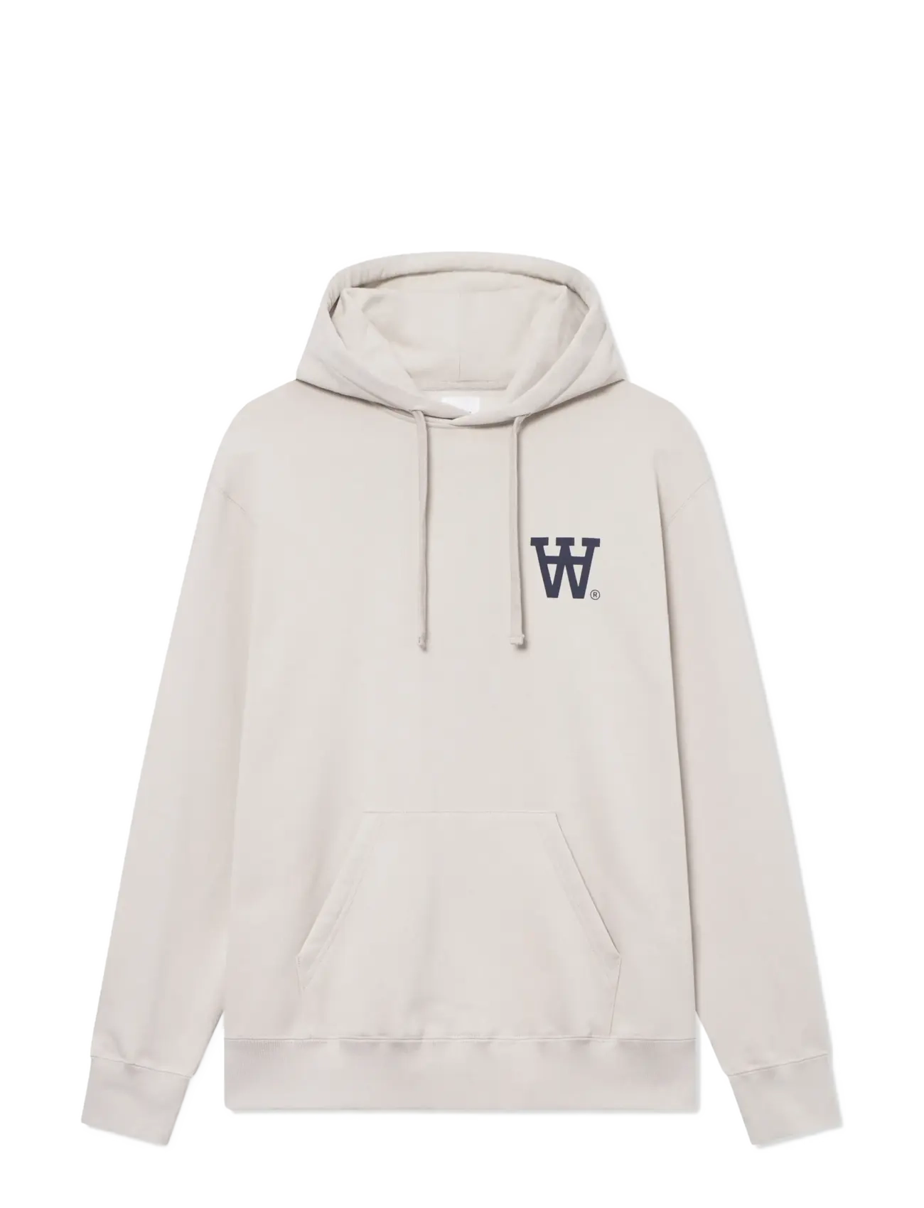 WOOD WOOD WWCass AA Hoodie - Sweatshirts & hættetrøjer - MOONSTRUCK / white