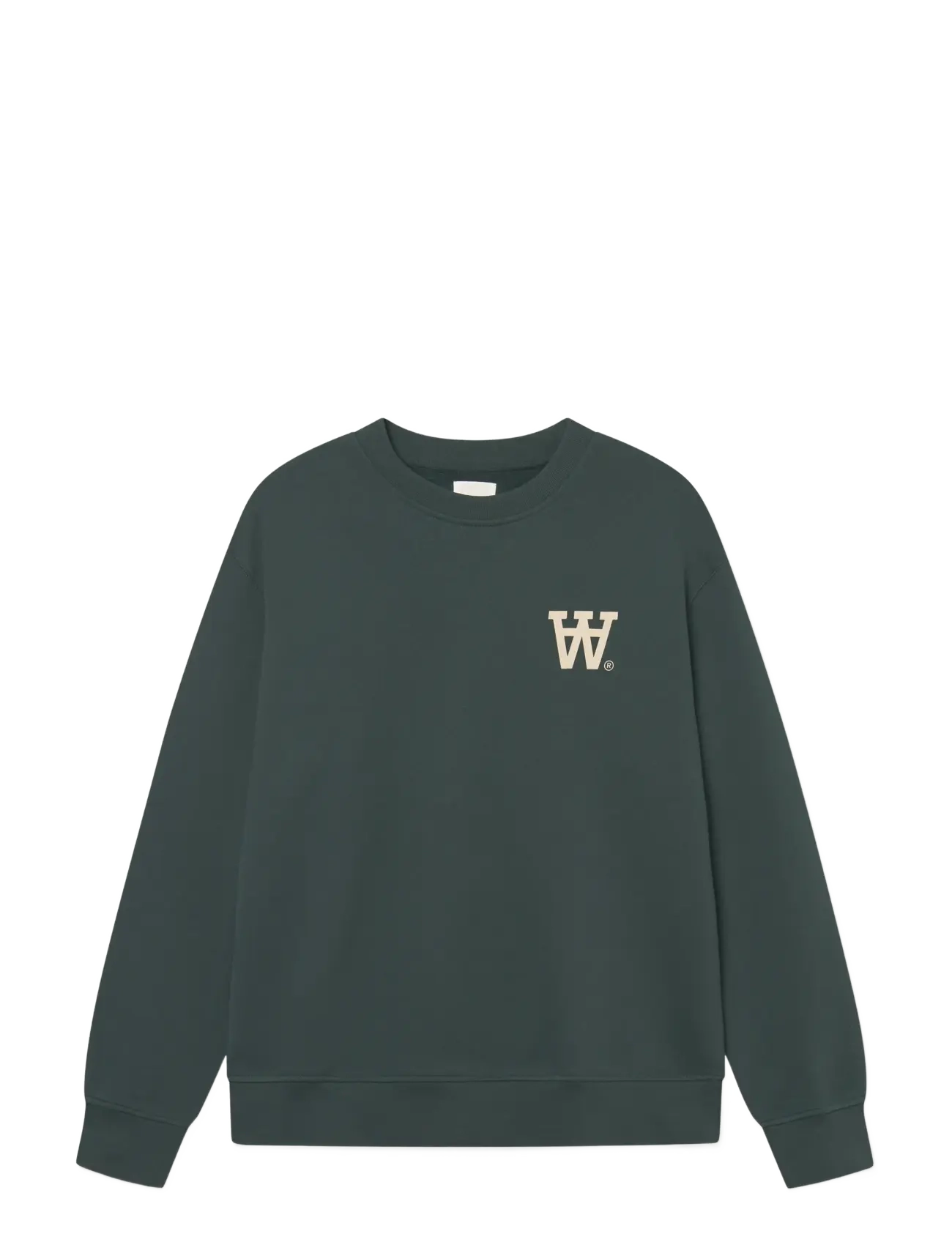 WOOD WOOD WWNoel AA Chest Print Sweatshirt - Lagerrensning - GREEN GABLES / green