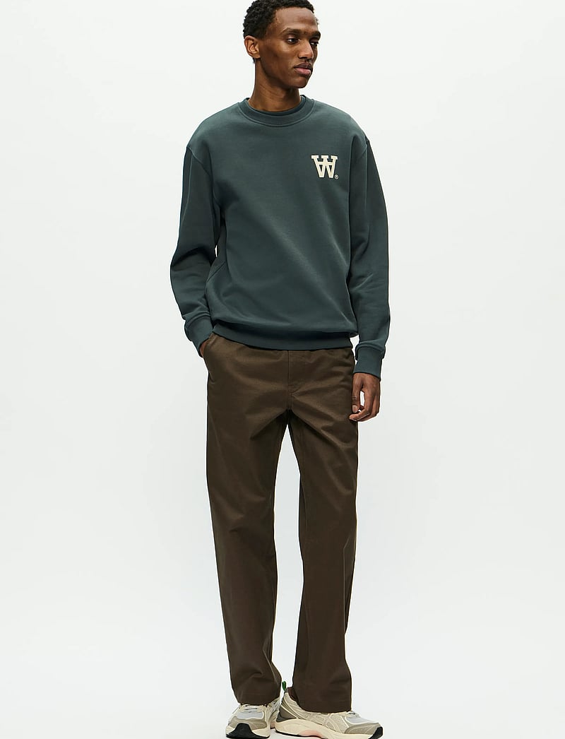 WOOD WOOD - WWNoel AA Chest Print Sweatshirt - osta stiili järgi - green gables - 2