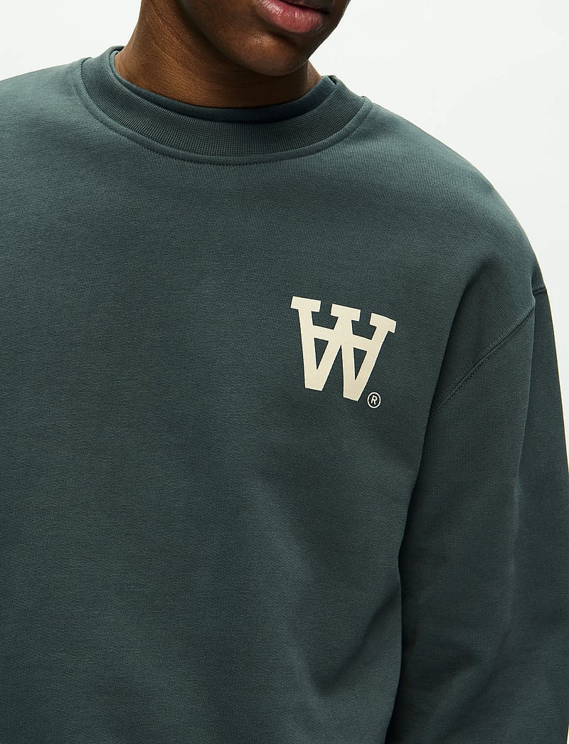 WOOD WOOD - WWNoel AA Chest Print Sweatshirt - osta stiili järgi - green gables - 4