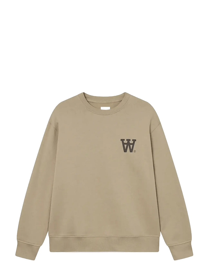 WOOD WOOD - WWNoel AA Chest Print Sweatshirt - osta stiili järgi - greige - 1