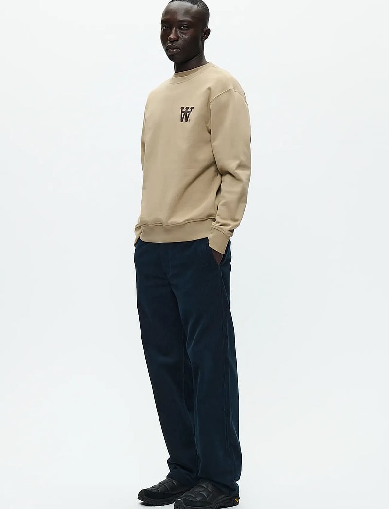 WOOD WOOD - WWNoel AA Chest Print Sweatshirt - osta stiili järgi - greige - 2