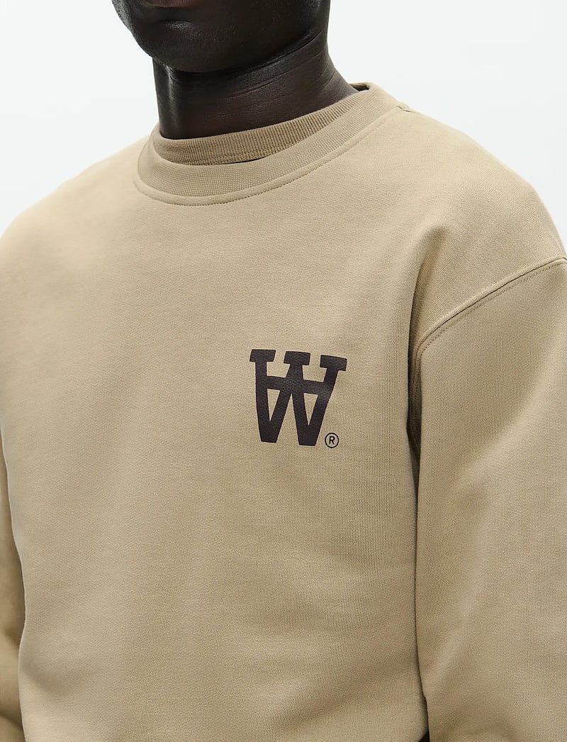 WOOD WOOD - WWNoel AA Chest Print Sweatshirt - osta stiili järgi - greige - 4