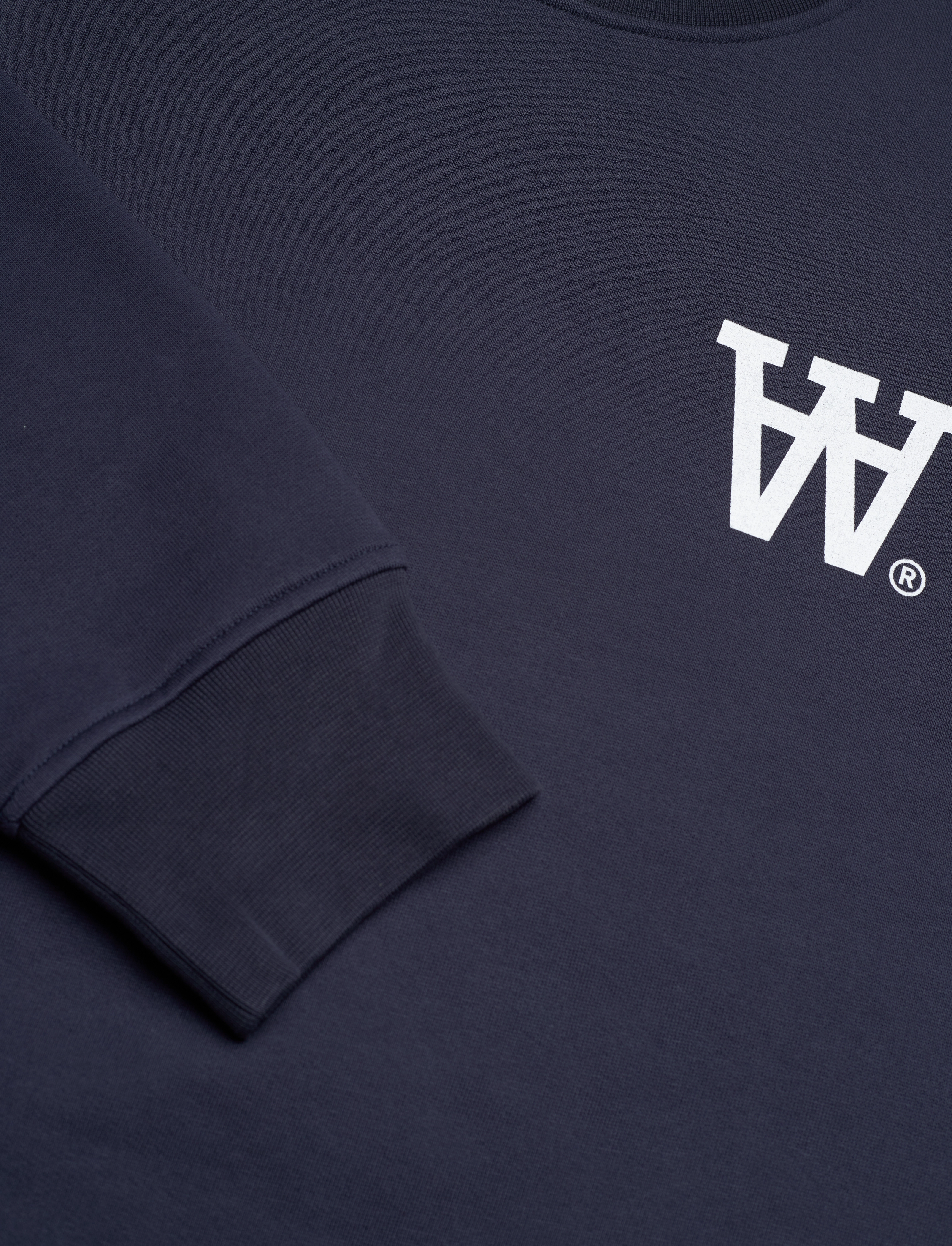 WOOD WOOD - WWNoel AA Sweatshirt - sweats - navy - 1