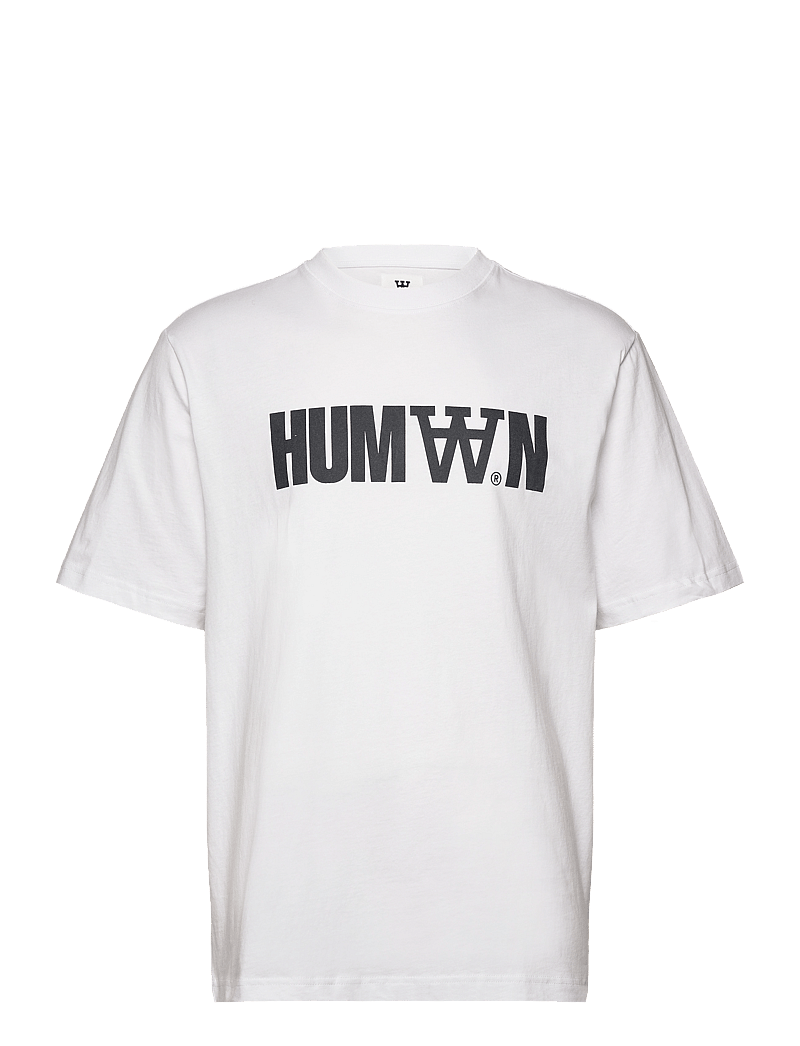 WOOD WOOD - WWAsa Humaan Tshirt - kortærmede t-shirts - white - 0
