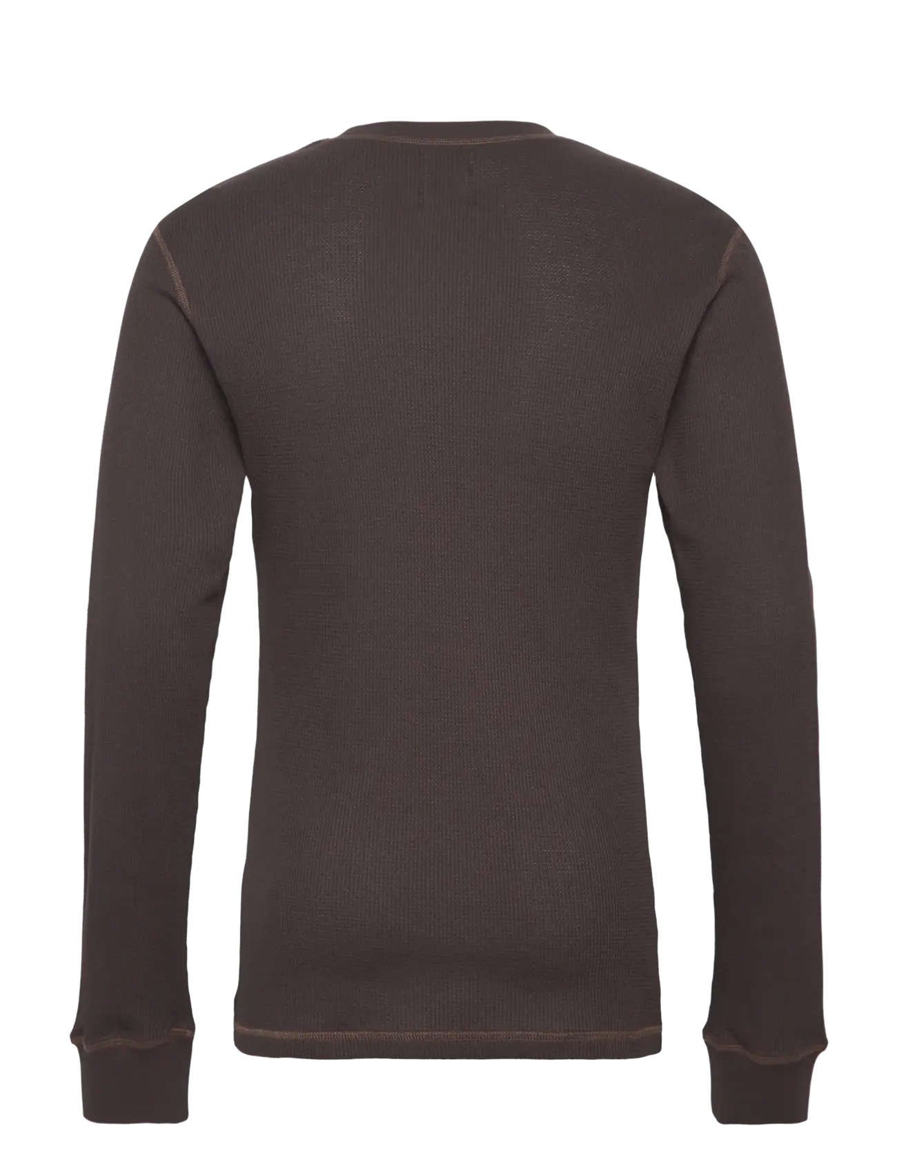 WOOD WOOD - WWEmil Waffle LS T-shirt - pikkade varrukatega t-särgid - chocolate torte - 2