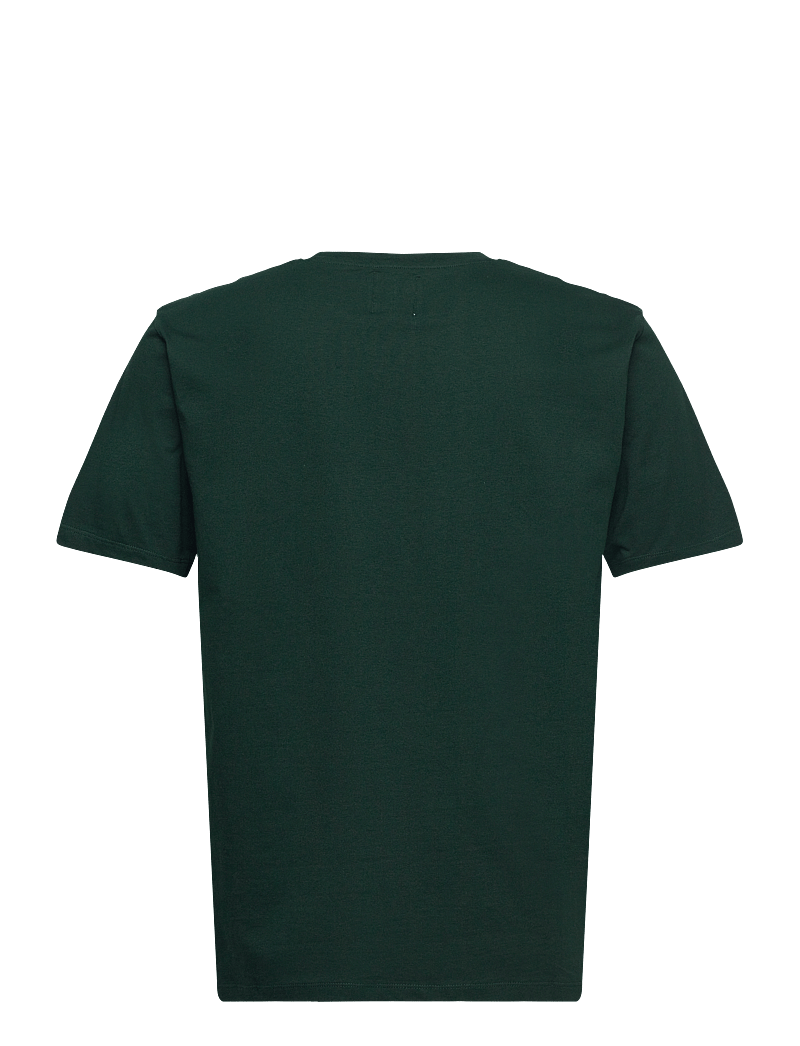 WOOD WOOD - WWAce Big Logo & Badge T-shirt - short-sleeved t-shirts - green moss - 1