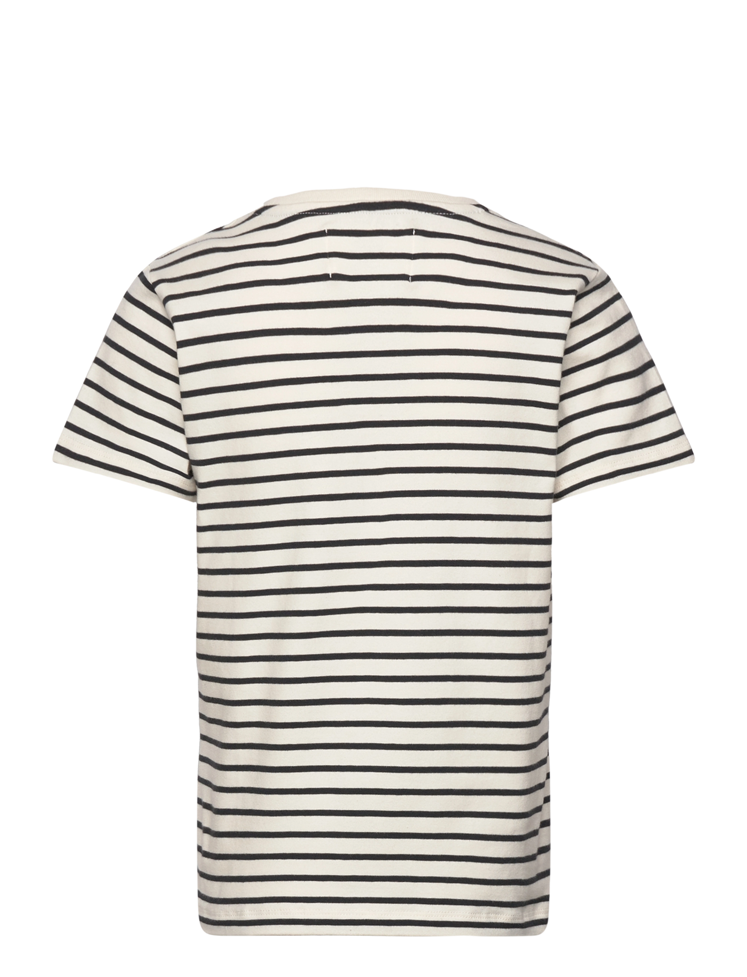WOOD WOOD - Ola kids T-shirt GOTS - off-white/black stripes - 1